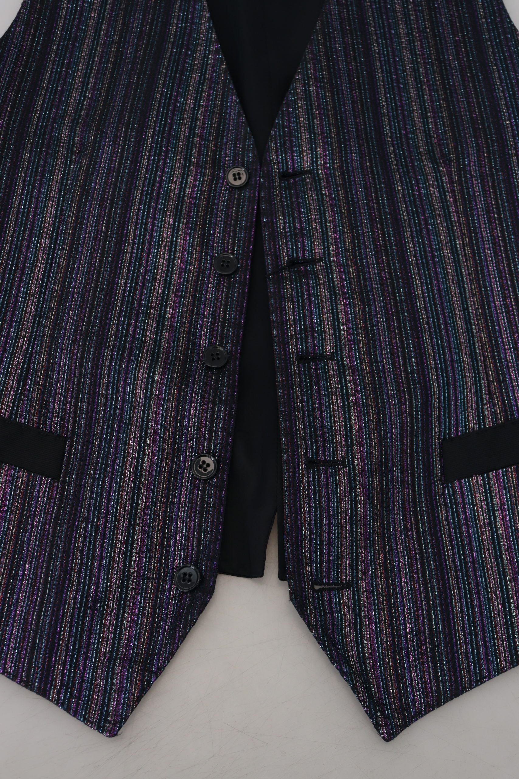 Dolce & Gabbana Multicolor Waistcoat Dress Formal Vest