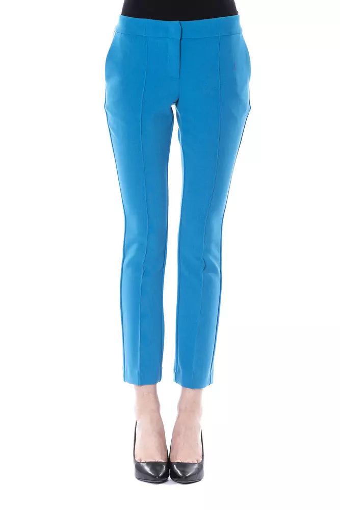 BYBLOS Light Blue Women Skinny Pant