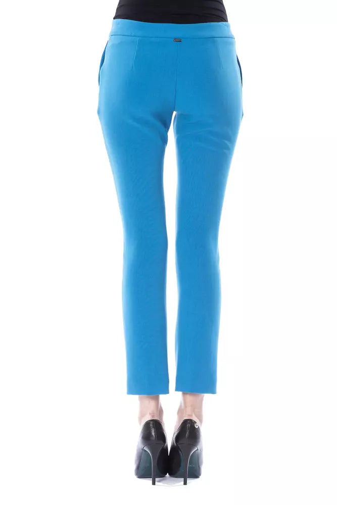BYBLOS Light Blue Women Skinny Pant