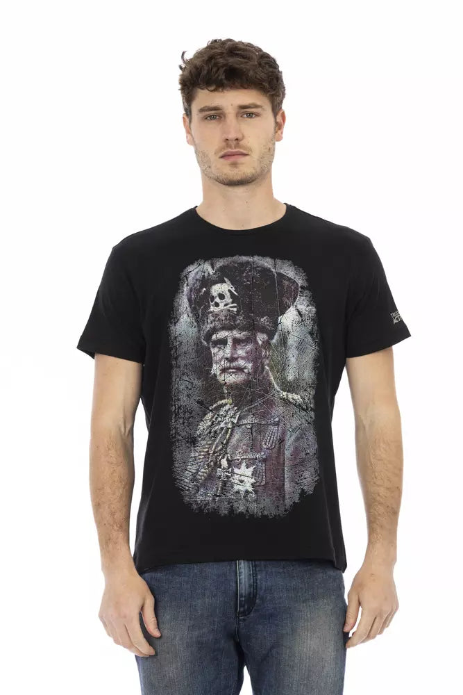 New Trussardi Action Black Cotton Men's T-Shirt