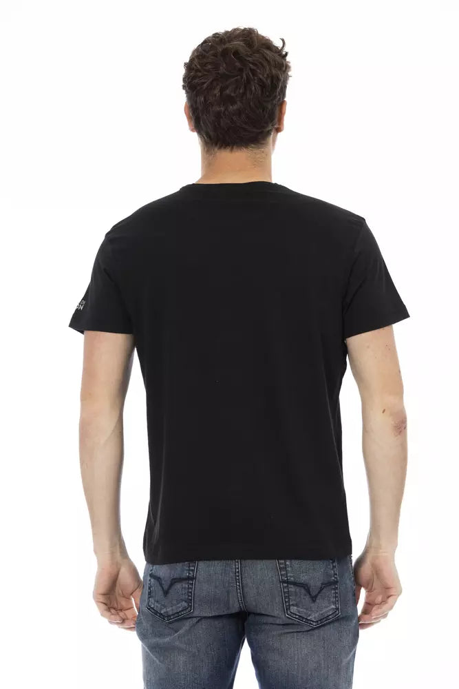 New Trussardi Action Black Cotton Men's T-Shirt