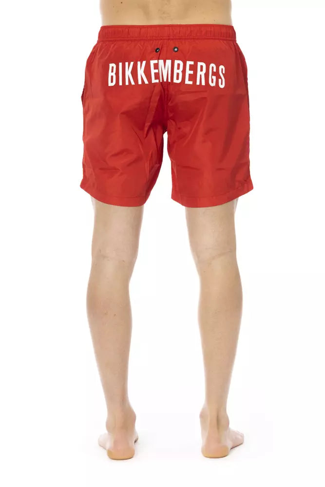 Bikkembergs Red Men Swim Short