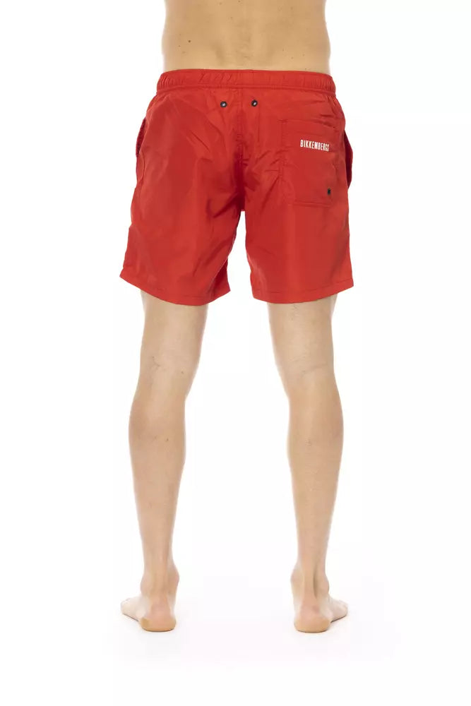 Bikkembergs Red Men Swim Short