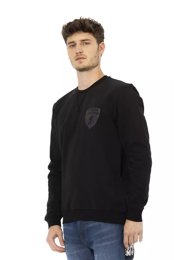 Automobili orghini Black Cotton Men Sweater