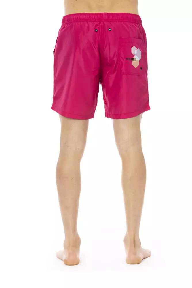 Bikkembergs Fuchsia Men Swim Short