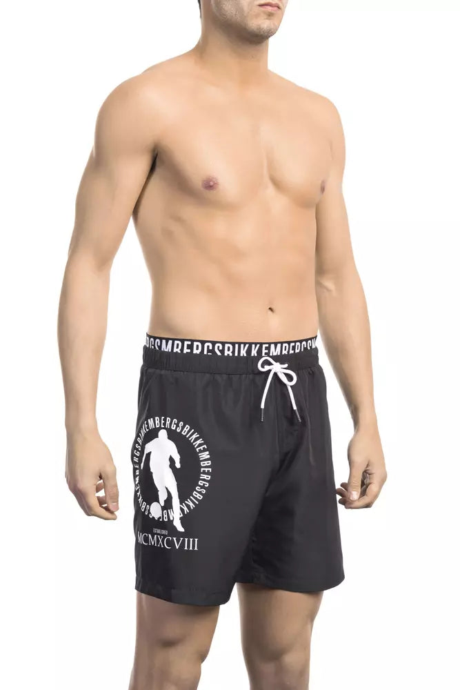 Bikkembergs Black Men Swim Short