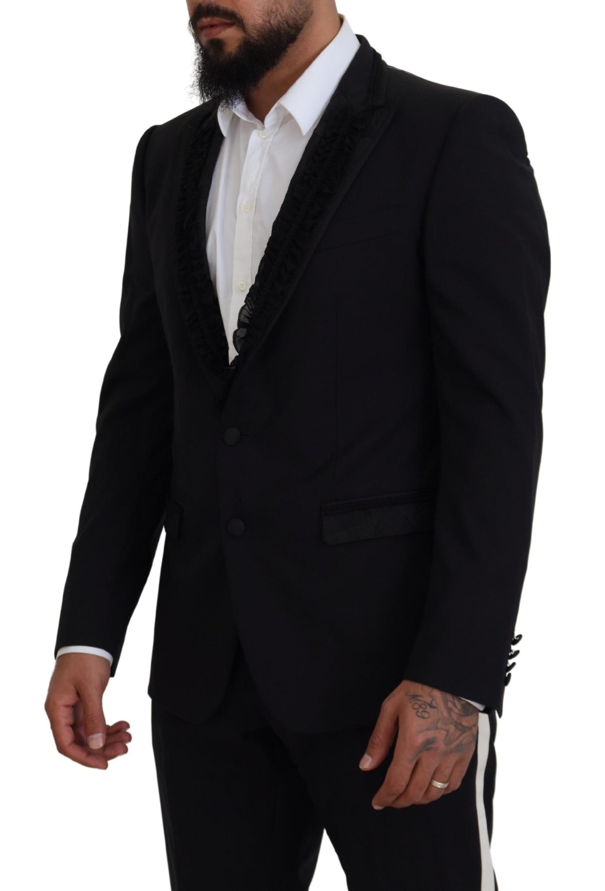 New Dolce & Gabbana Black MARTINI Slim Fit Jacket Blazer