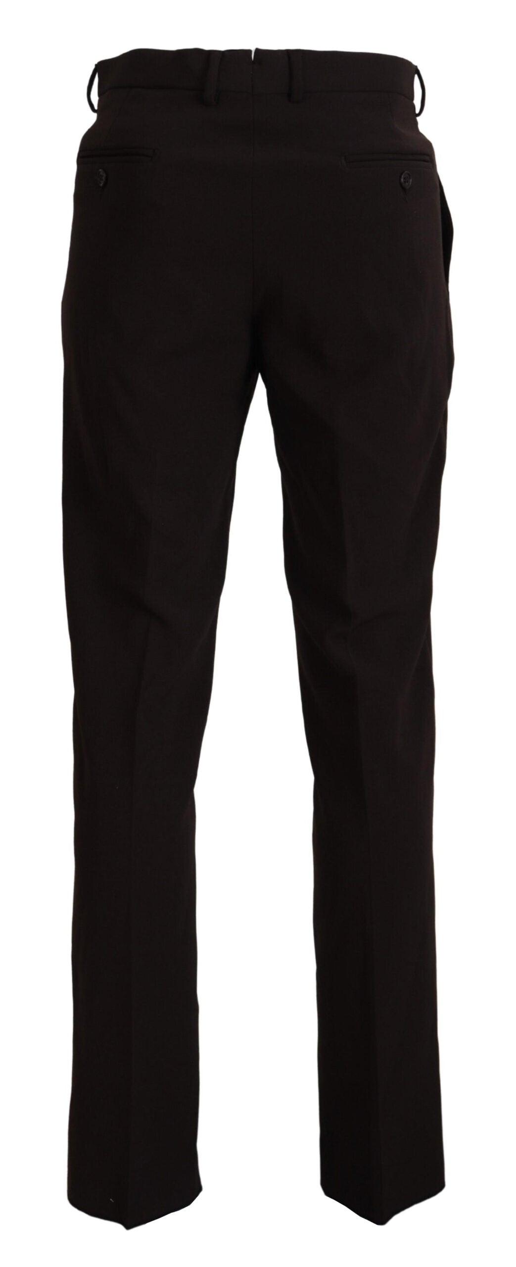 New BENCIVENGA Brown Straight Fit Formal Men Pants