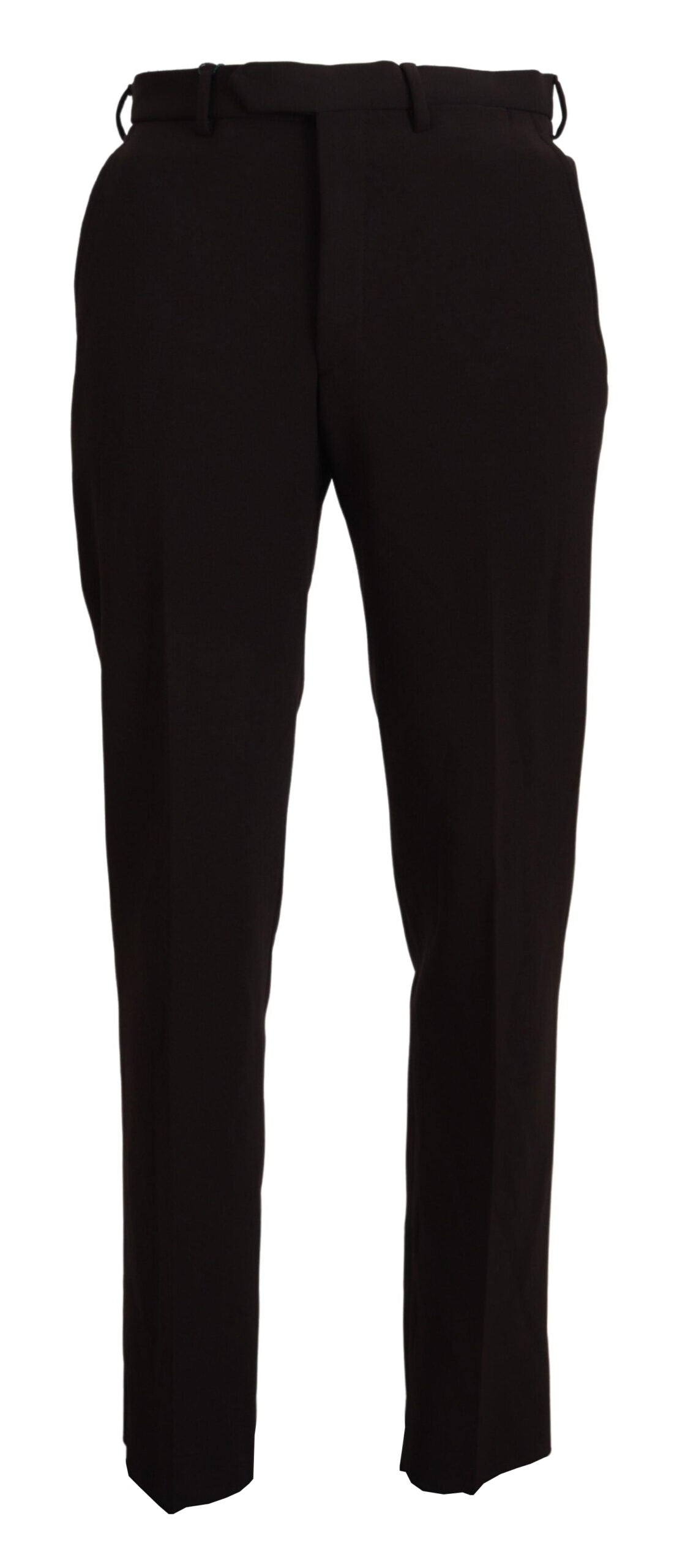 New BENCIVENGA Brown Straight Fit Formal Men Pants