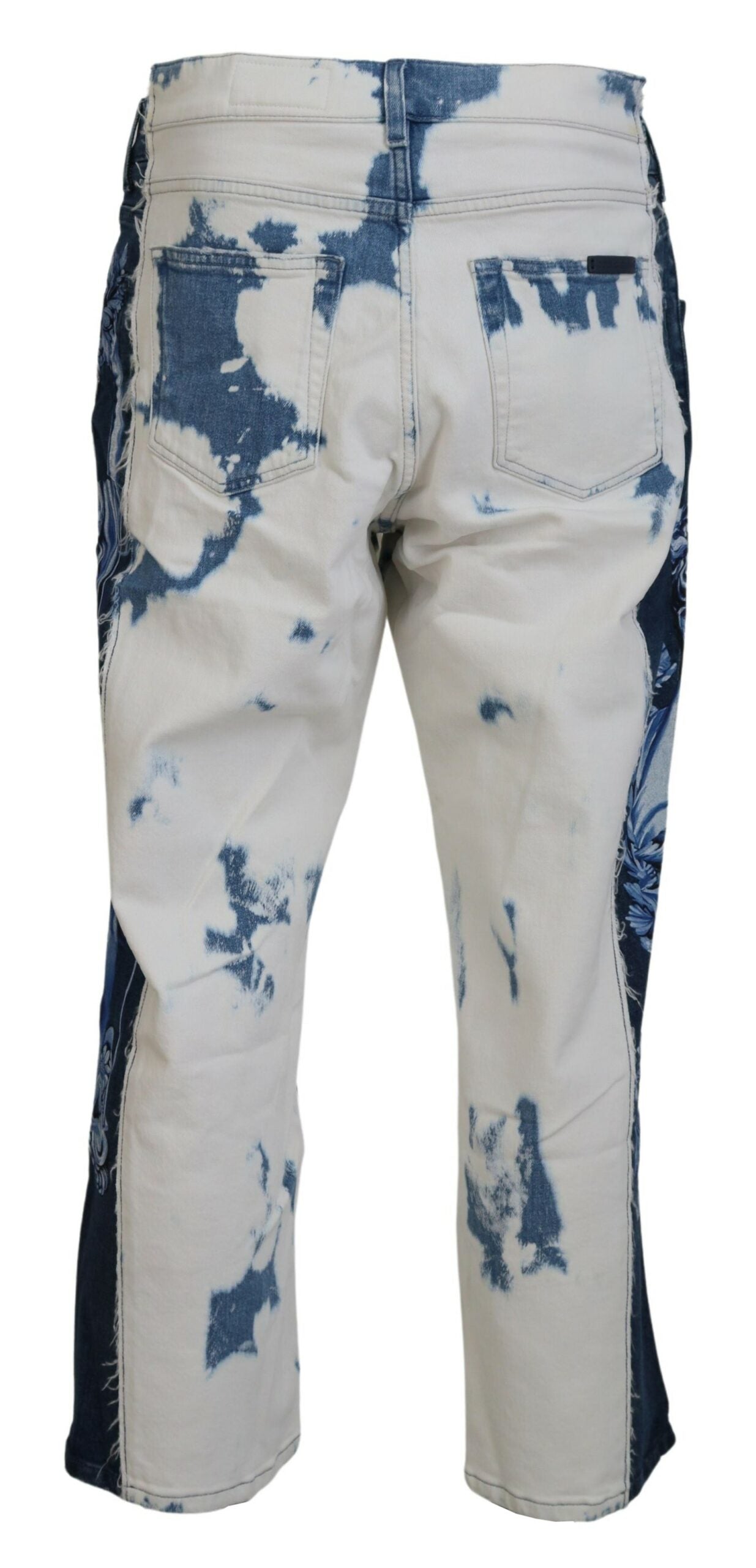 New Dolce & Gabbana Blue Ceasar Denim Cotton Loose Fit Jeans