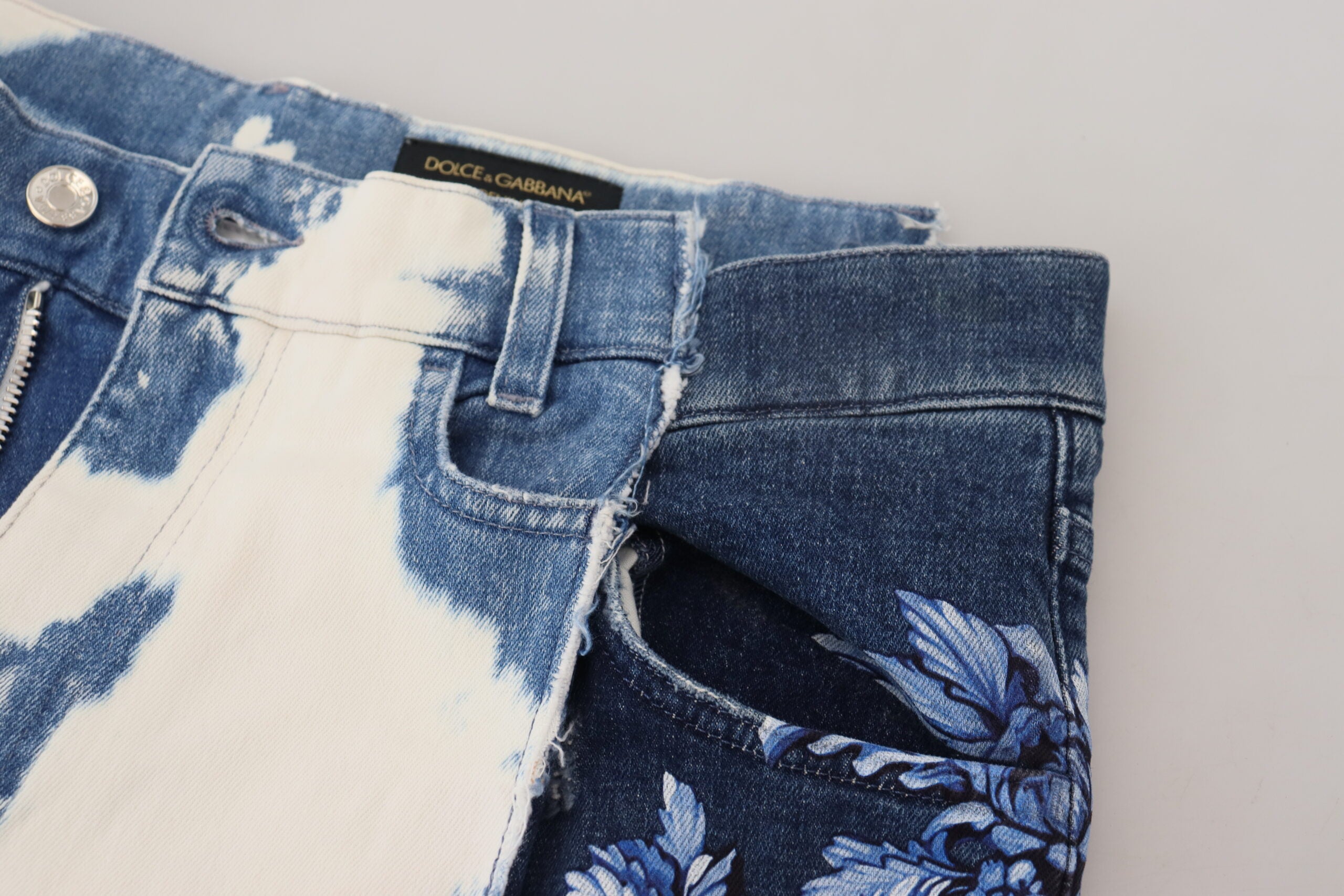 New Dolce & Gabbana Blue Ceasar Denim Cotton Loose Fit Jeans