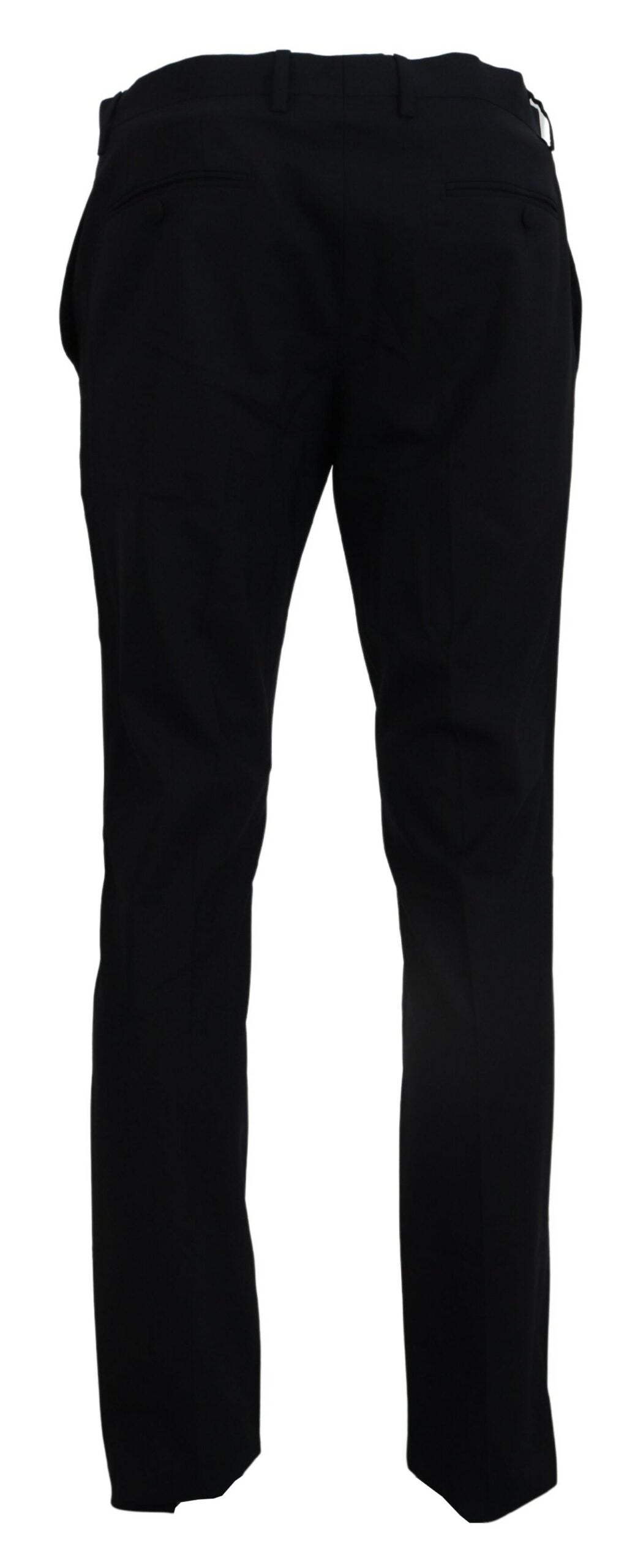 New Dolce & Gabbana Blue Wool Stretch Dress Formal Slim Fit Pant