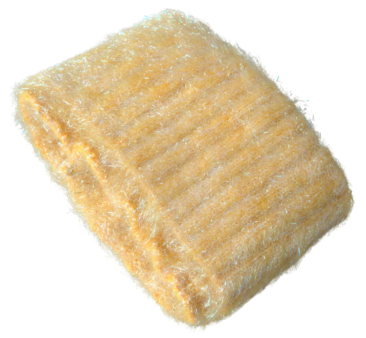 New Dolce & Gabbana Yellow Mohair Fiber Neck Wrap Scarf