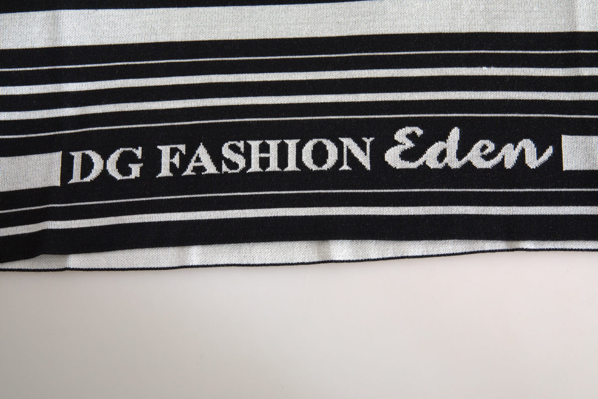 New Dolce & Gabbana White Cotton DG Fashion Crew Neck Tee T-shirt