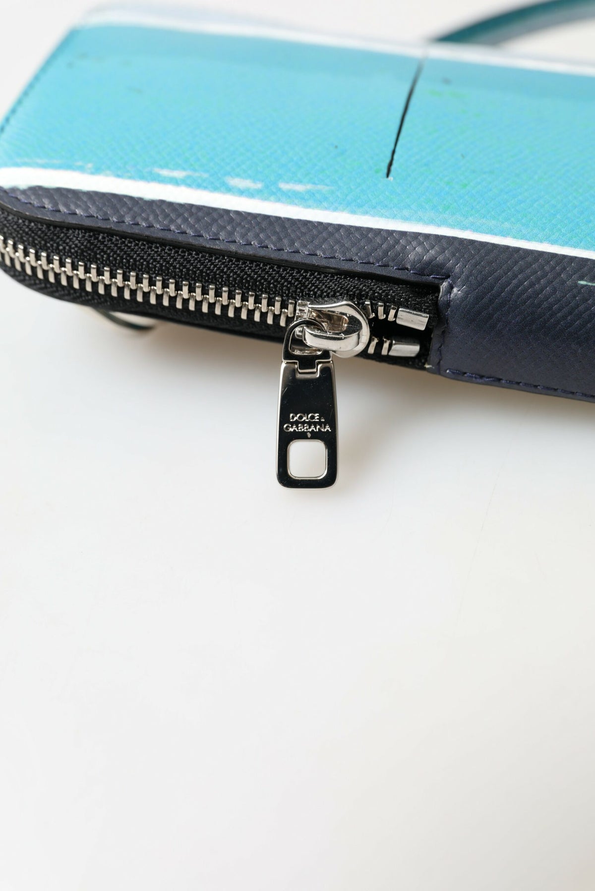 Dolce & Gabbana Blue Leather Purse Crossbody Sling Phone Bag Unisex, new with tags – image 5 of 6