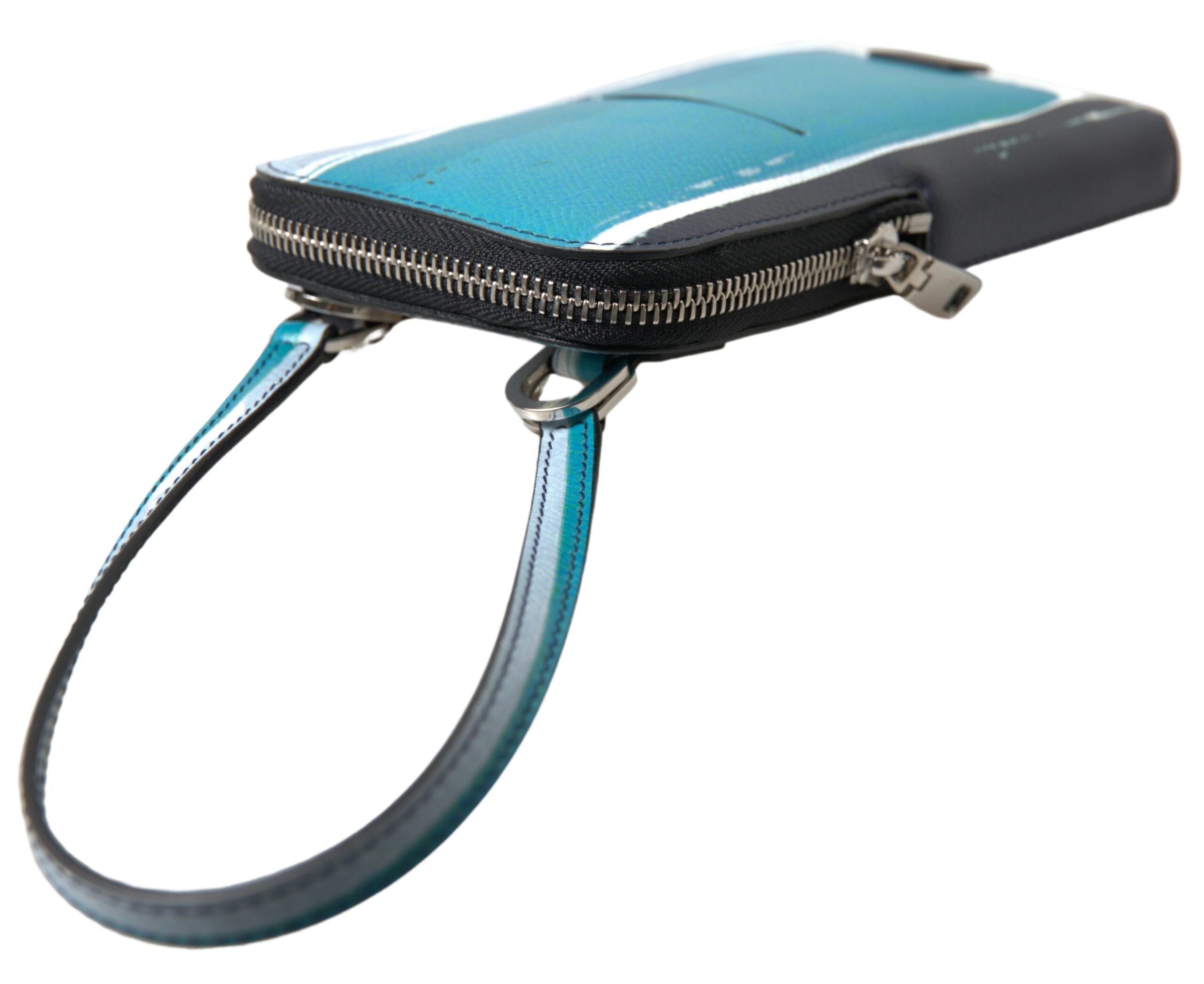 Dolce & Gabbana Blue Leather Purse Crossbody Sling Phone Bag Unisex, new with tags – image 6 of 6