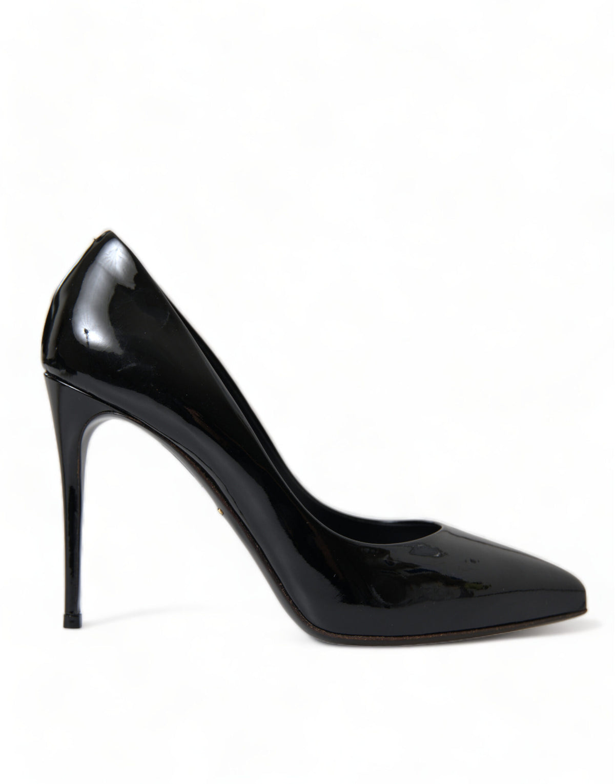 New Dolce & Gabbana Black Patent Leather Pumps Heels Shoes