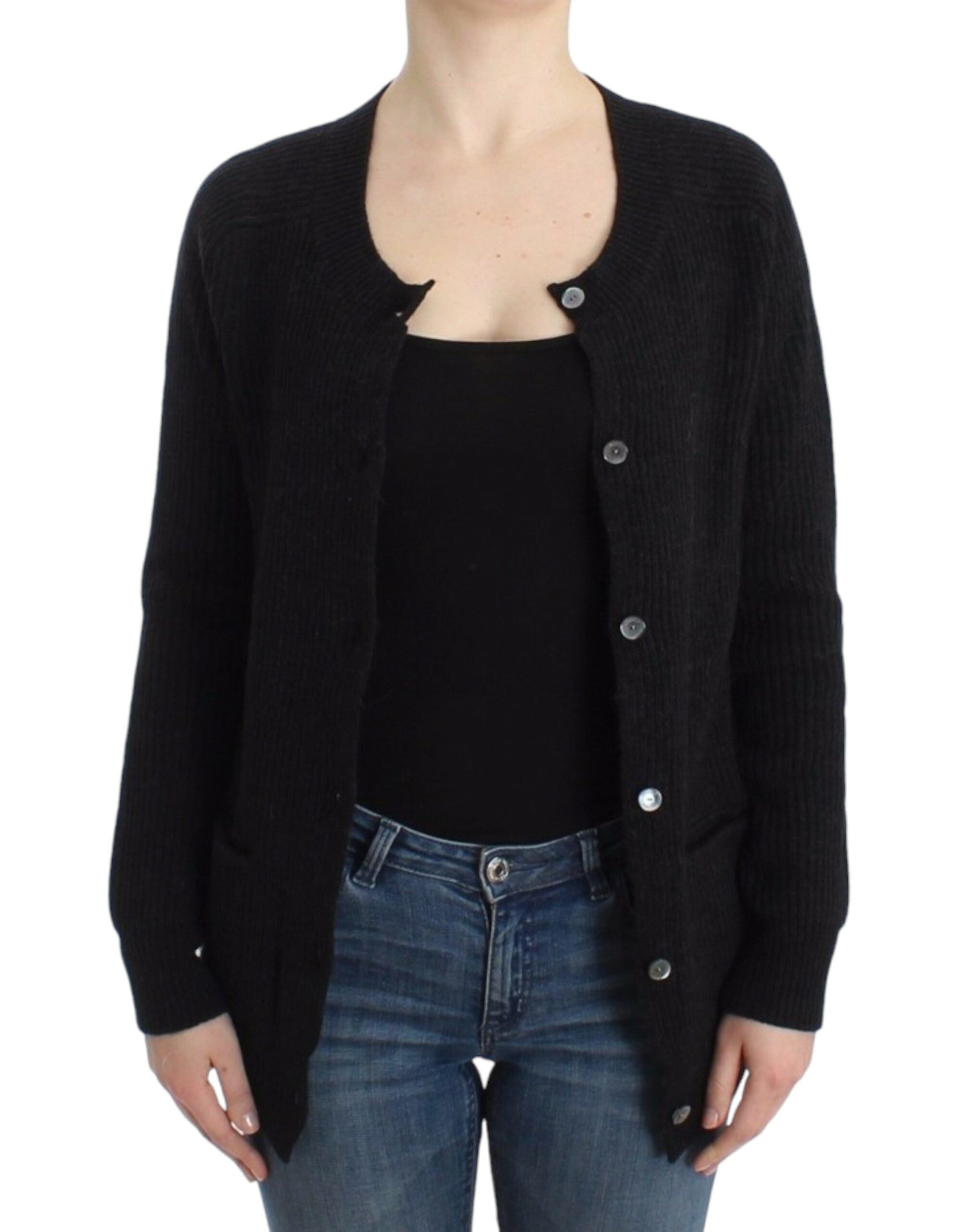 John Galliano Black wool cardigan - PreLoved & Luxe
