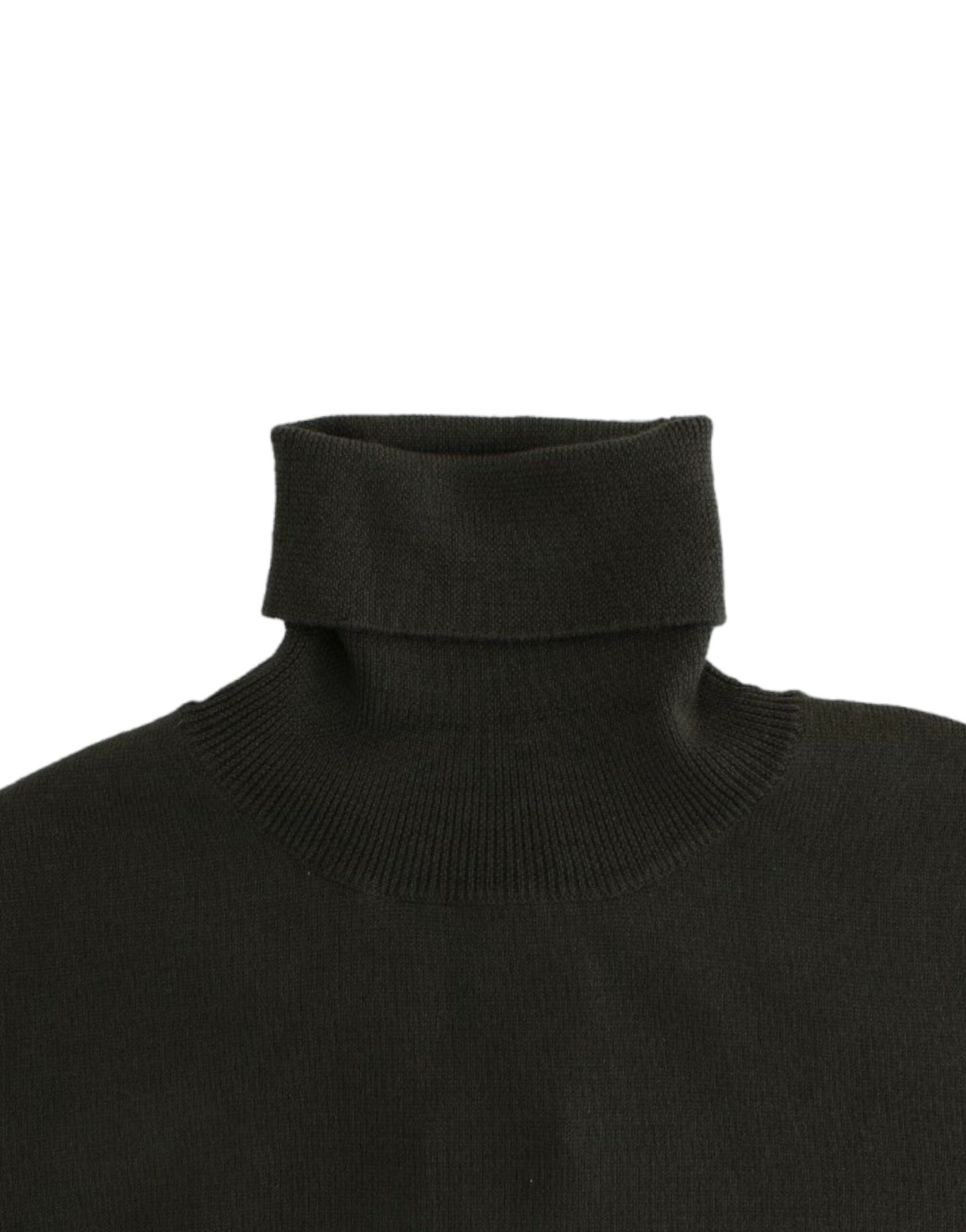 John Galliano Green wool turtleneck sweater - PreLoved & Luxe