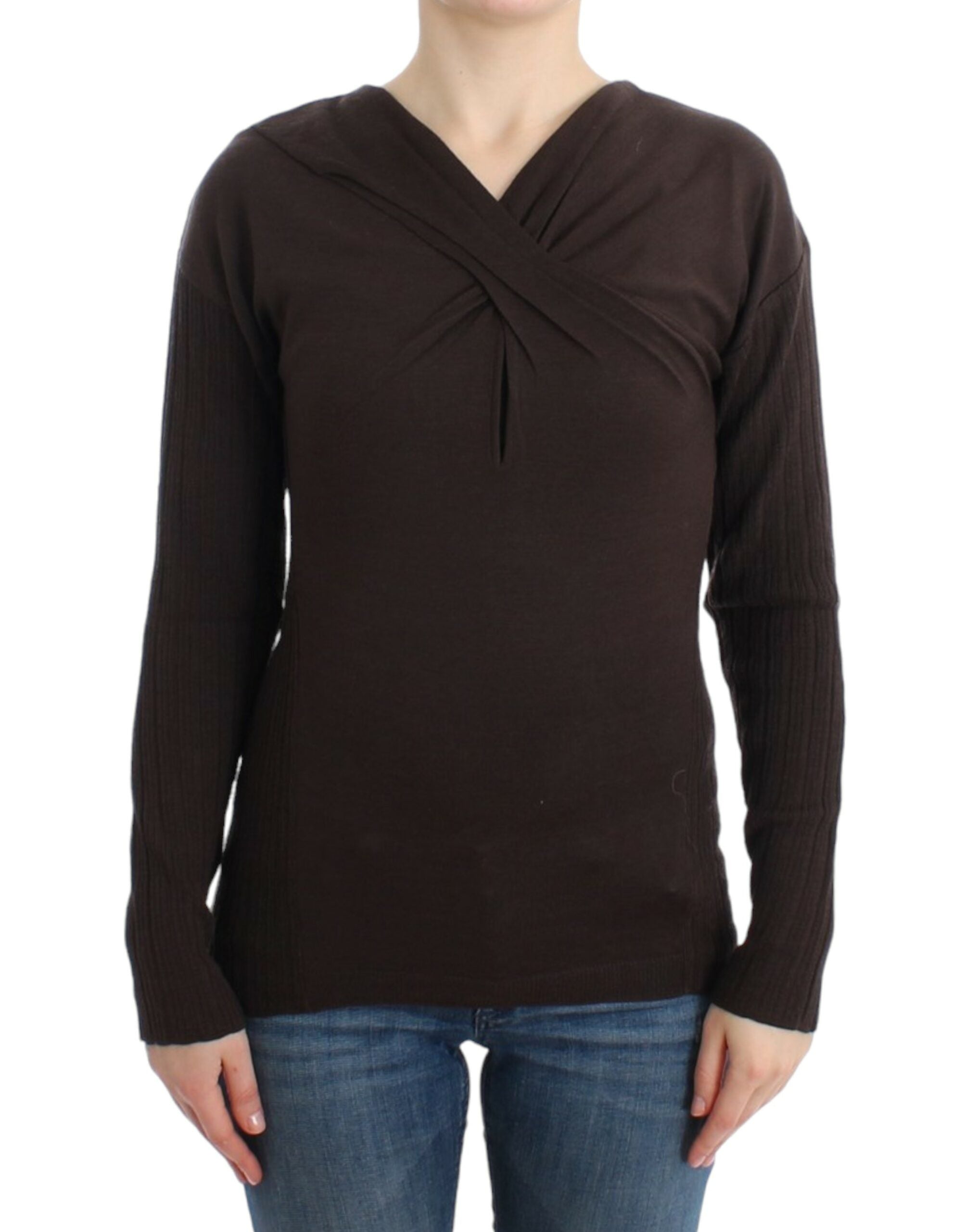 Cavalli Brown knitted wool sweater - PreLoved & Luxe