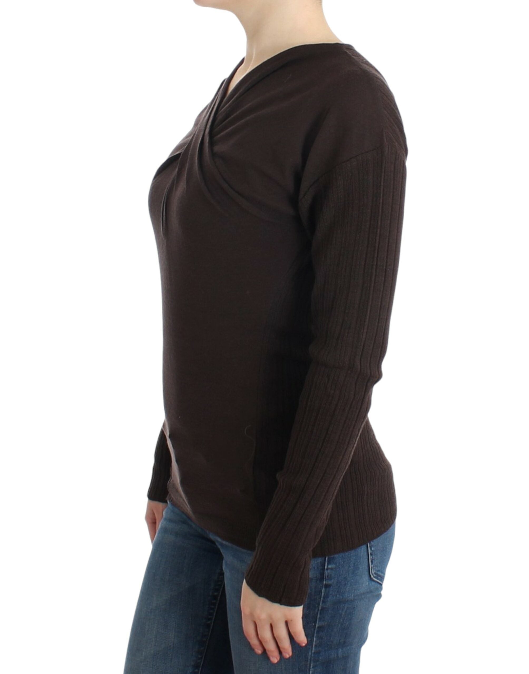 Cavalli Brown knitted wool sweater - PreLoved & Luxe