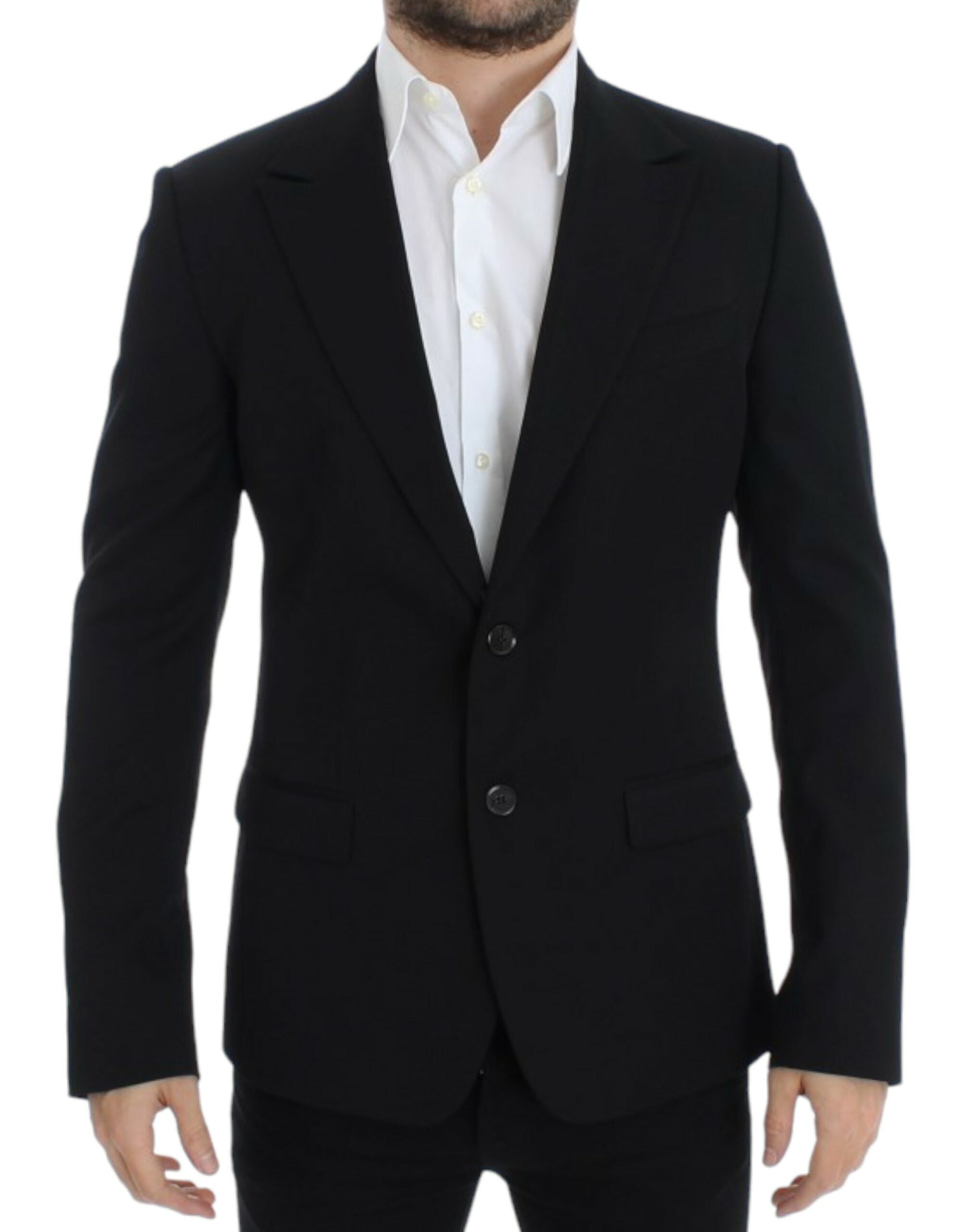 Dolce & Gabbana Black wool slim fit blazer - PreLoved & Luxe