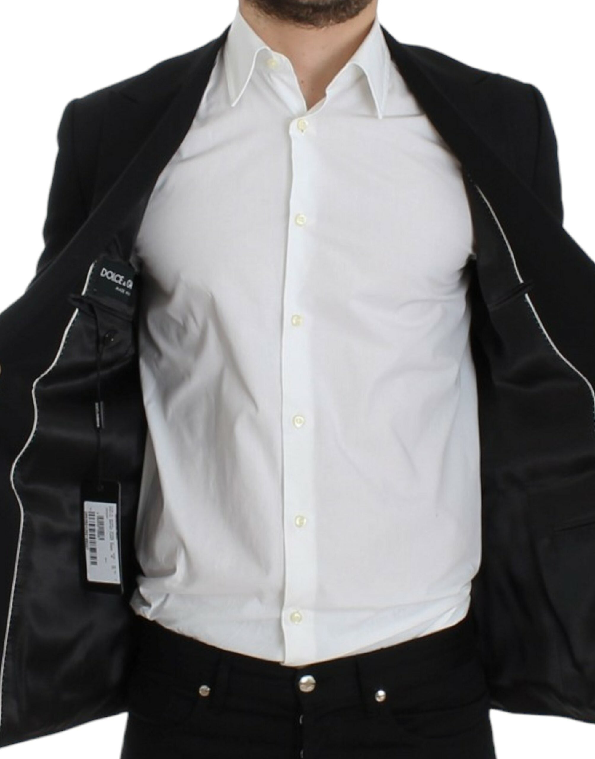 Dolce & Gabbana Black wool slim fit blazer - PreLoved & Luxe