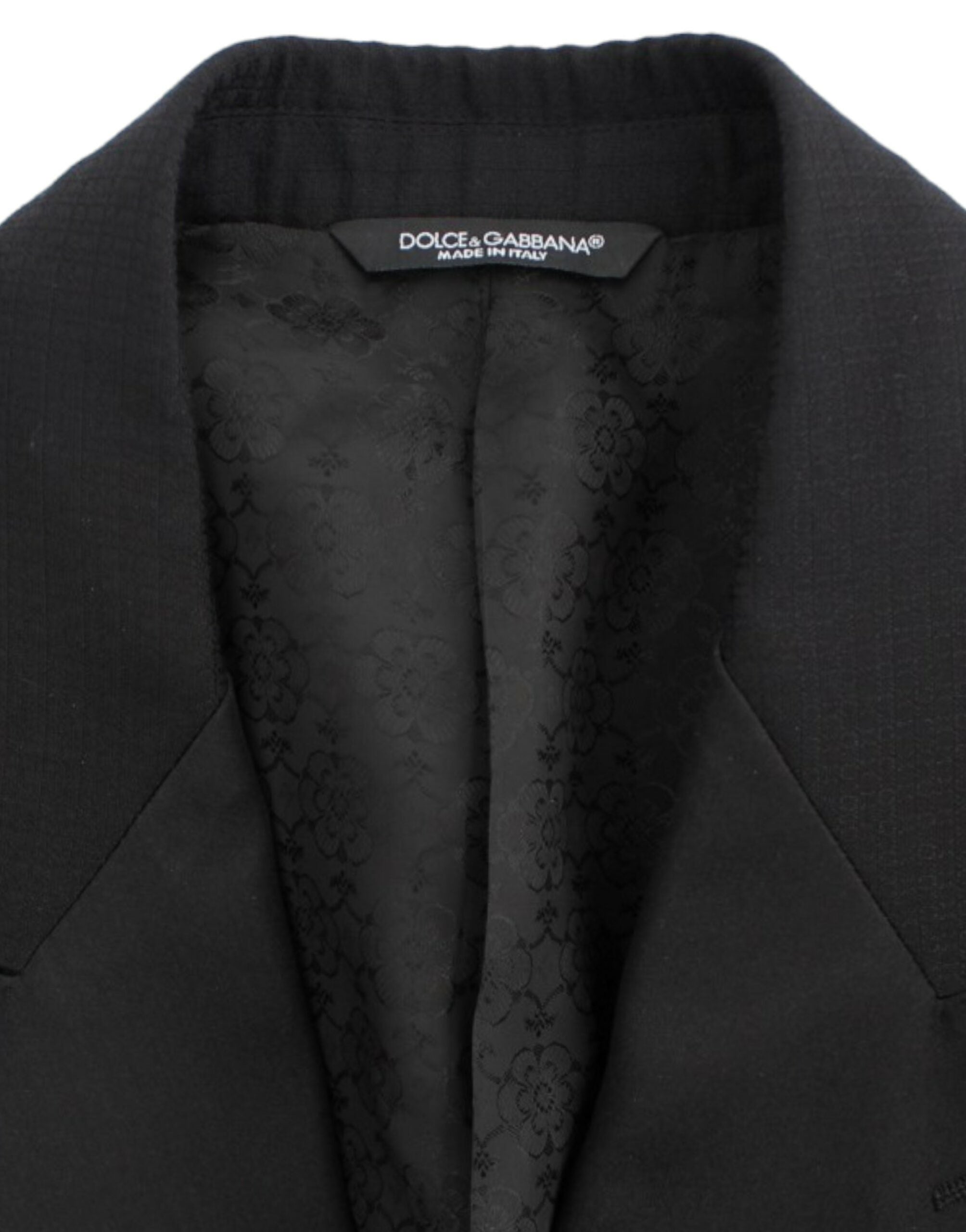 Dolce & Gabbana Black wool silk SICILIA blazer - PreLoved & Luxe