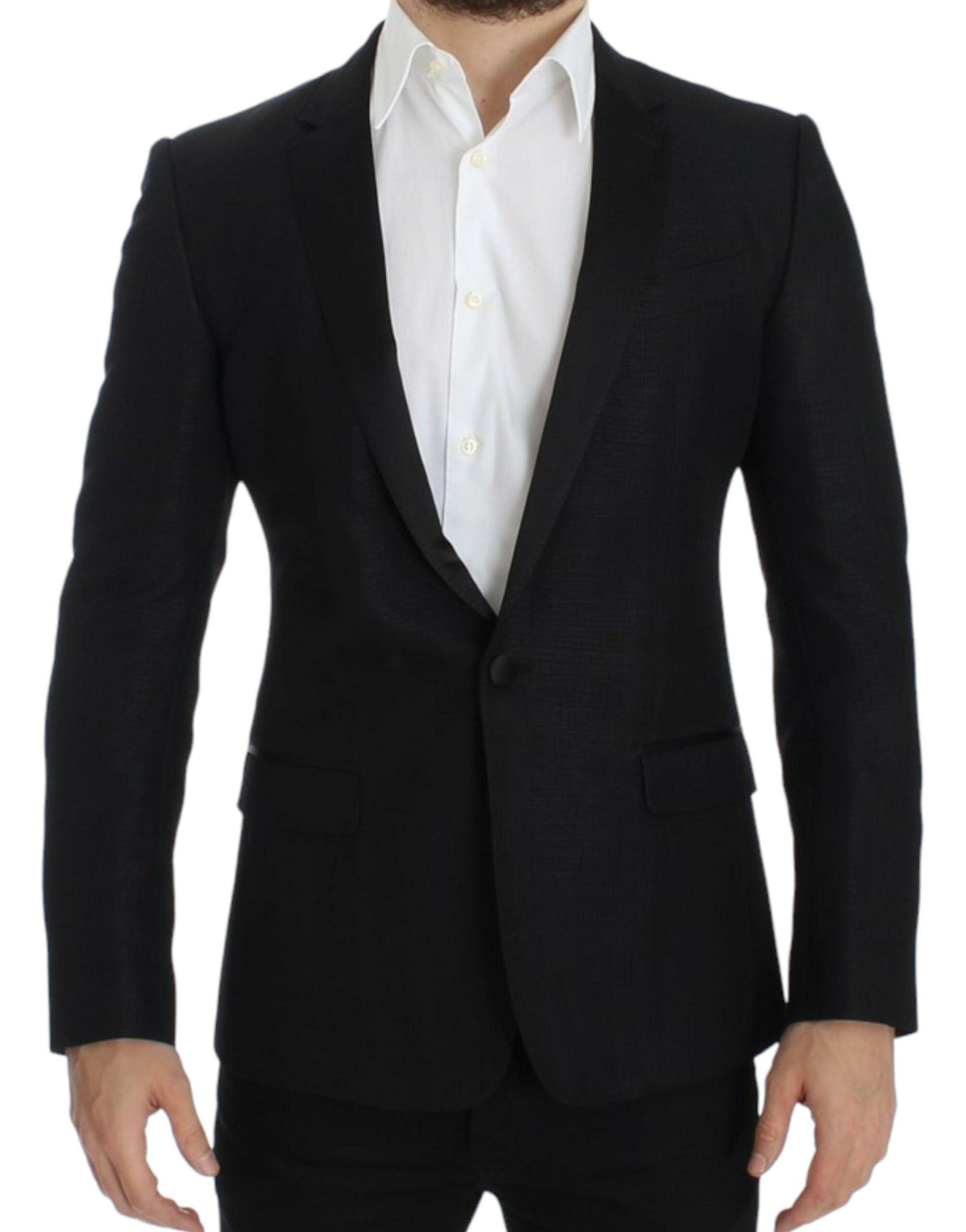 Dolce & Gabbana Black wool MARTINI slim blazer - PreLoved & Luxe