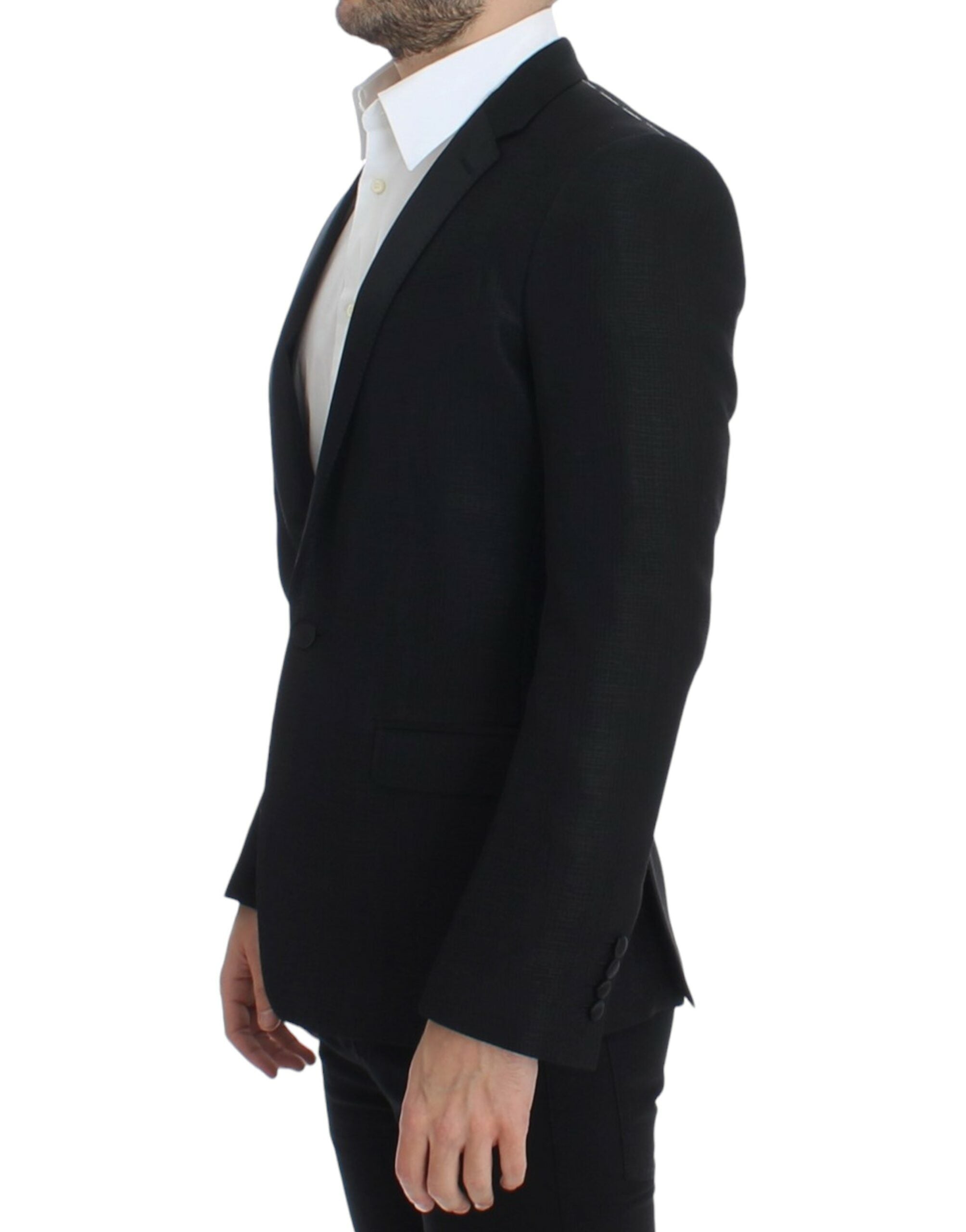Dolce & Gabbana Black wool MARTINI slim blazer - PreLoved & Luxe