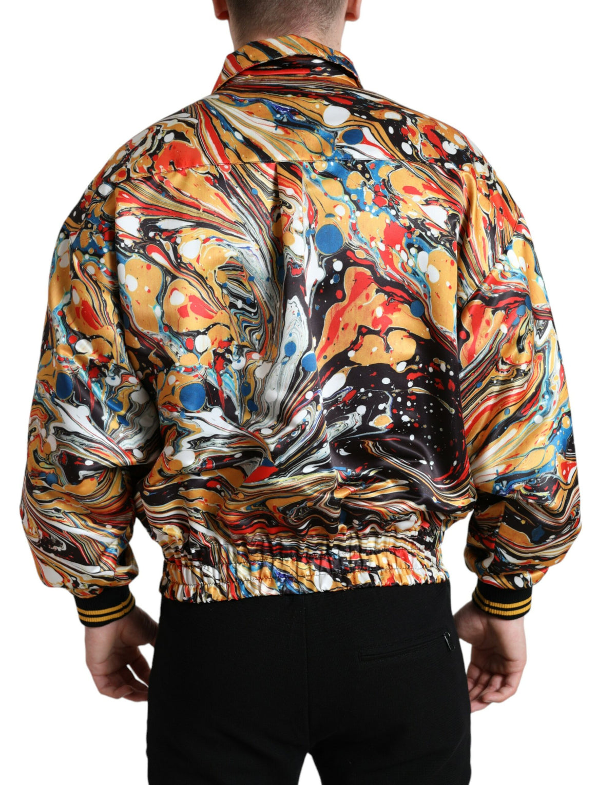 New Dolce & Gabbana Abstract Bomber Jacket