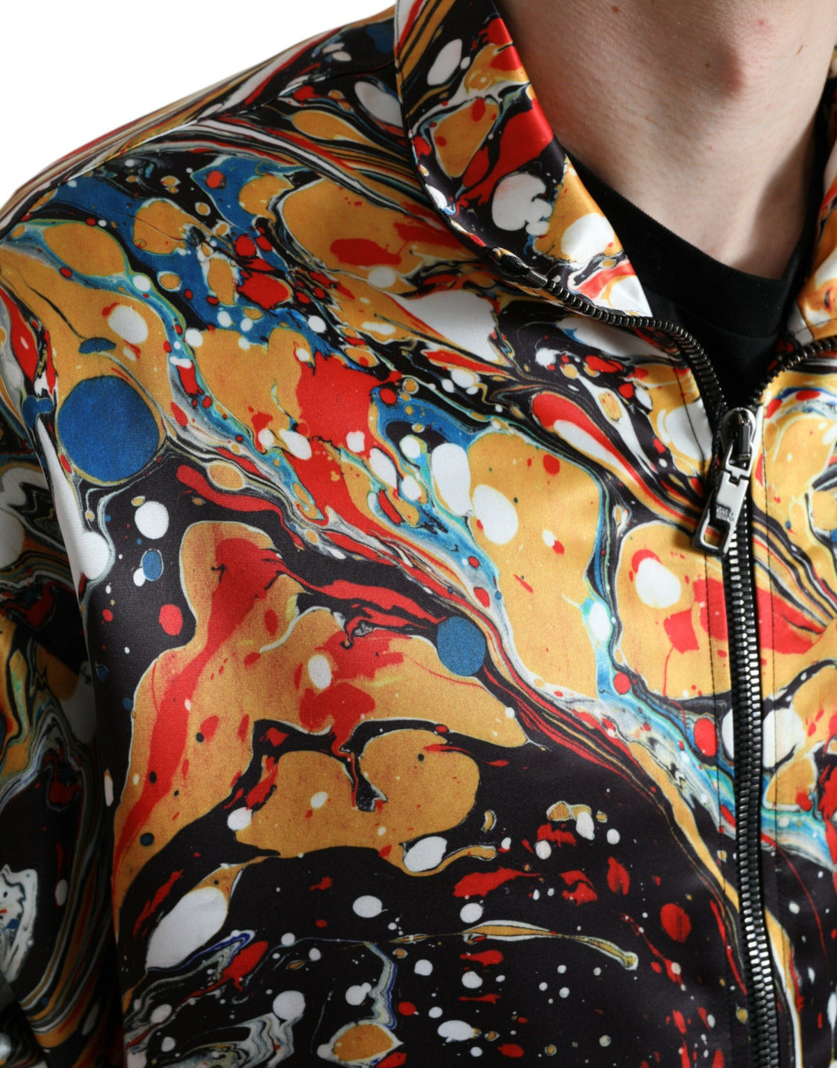 New Dolce & Gabbana Abstract Bomber Jacket