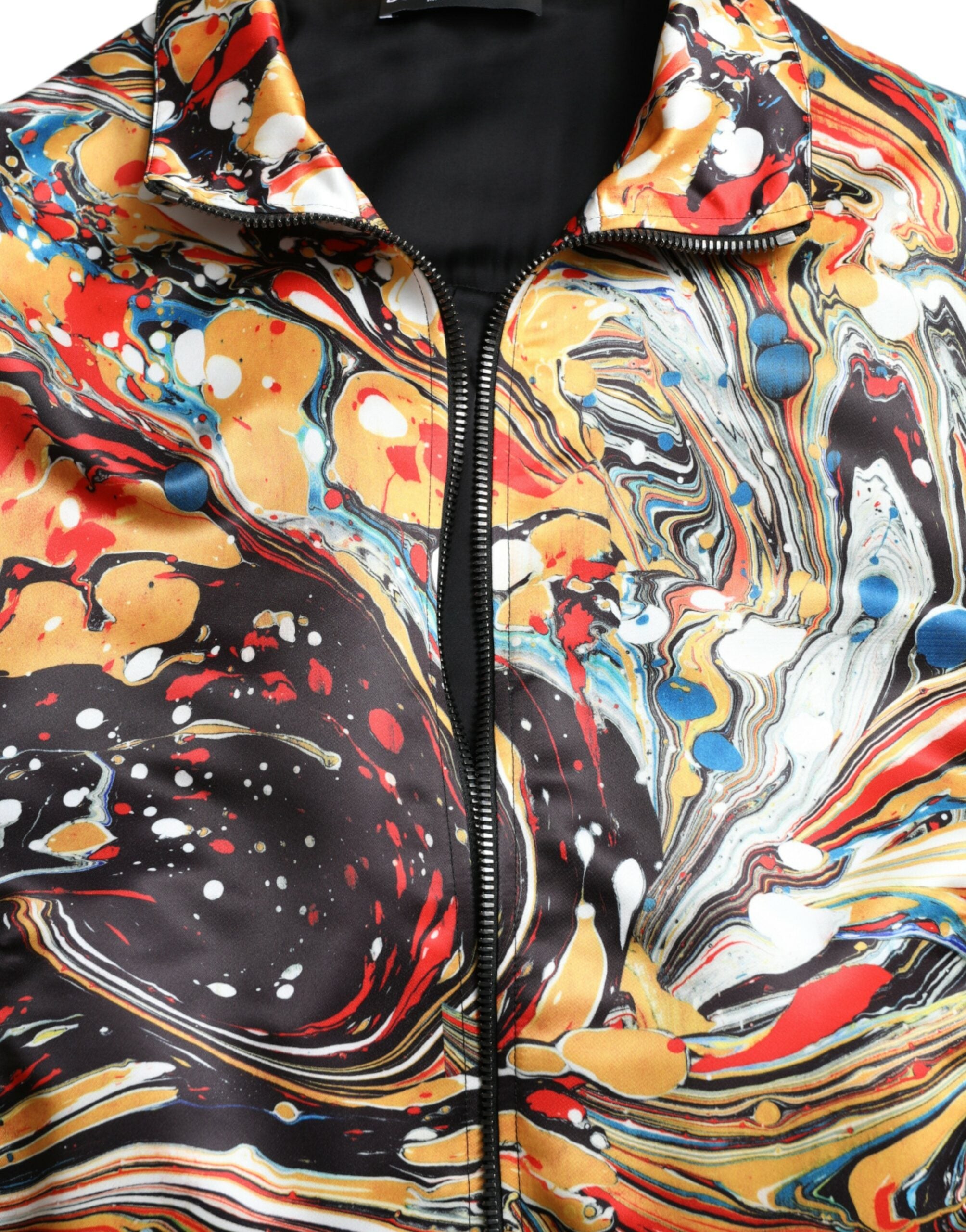 New Dolce & Gabbana Abstract Bomber Jacket
