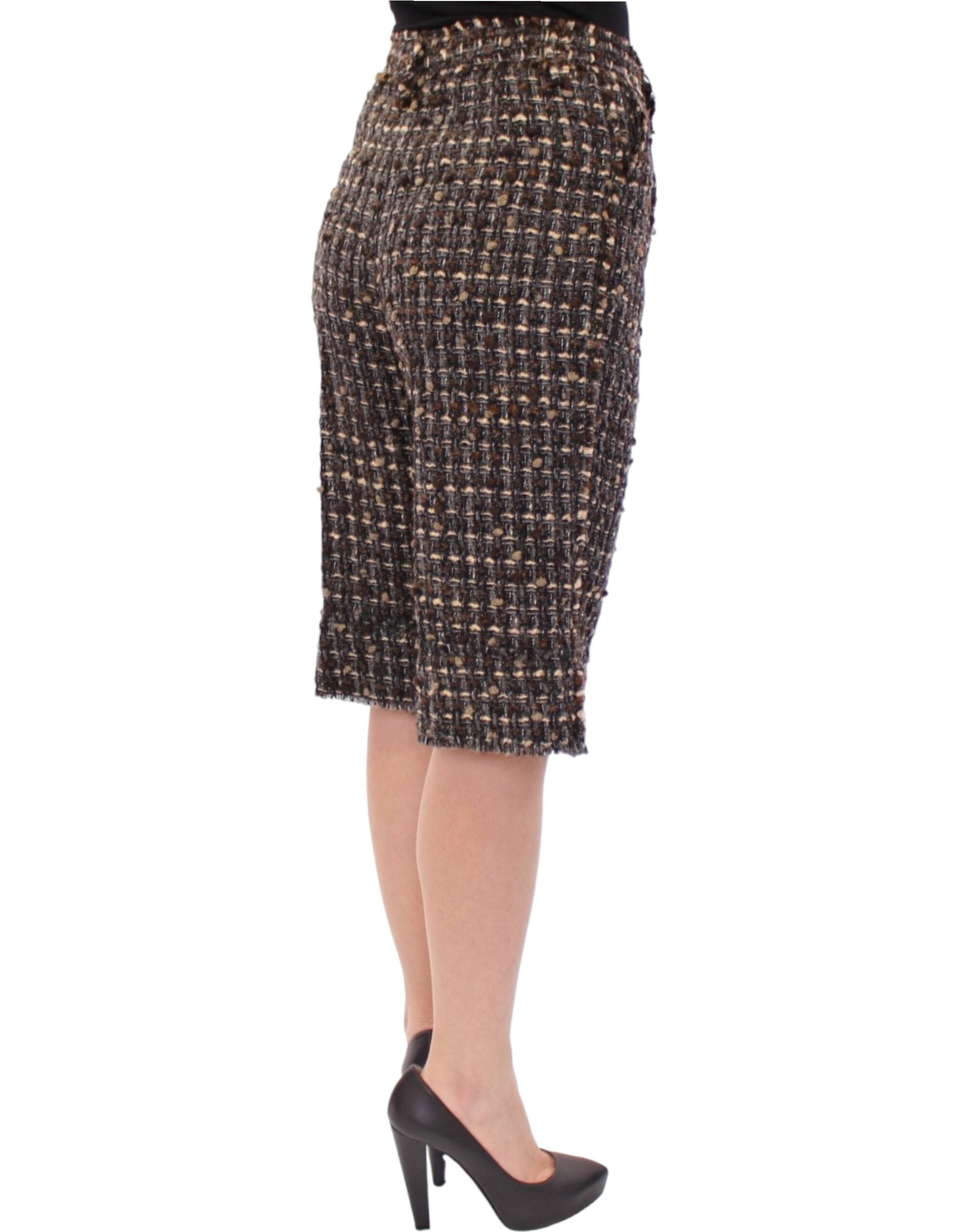 Dolce & Gabbana Multicolor wool shorts pants