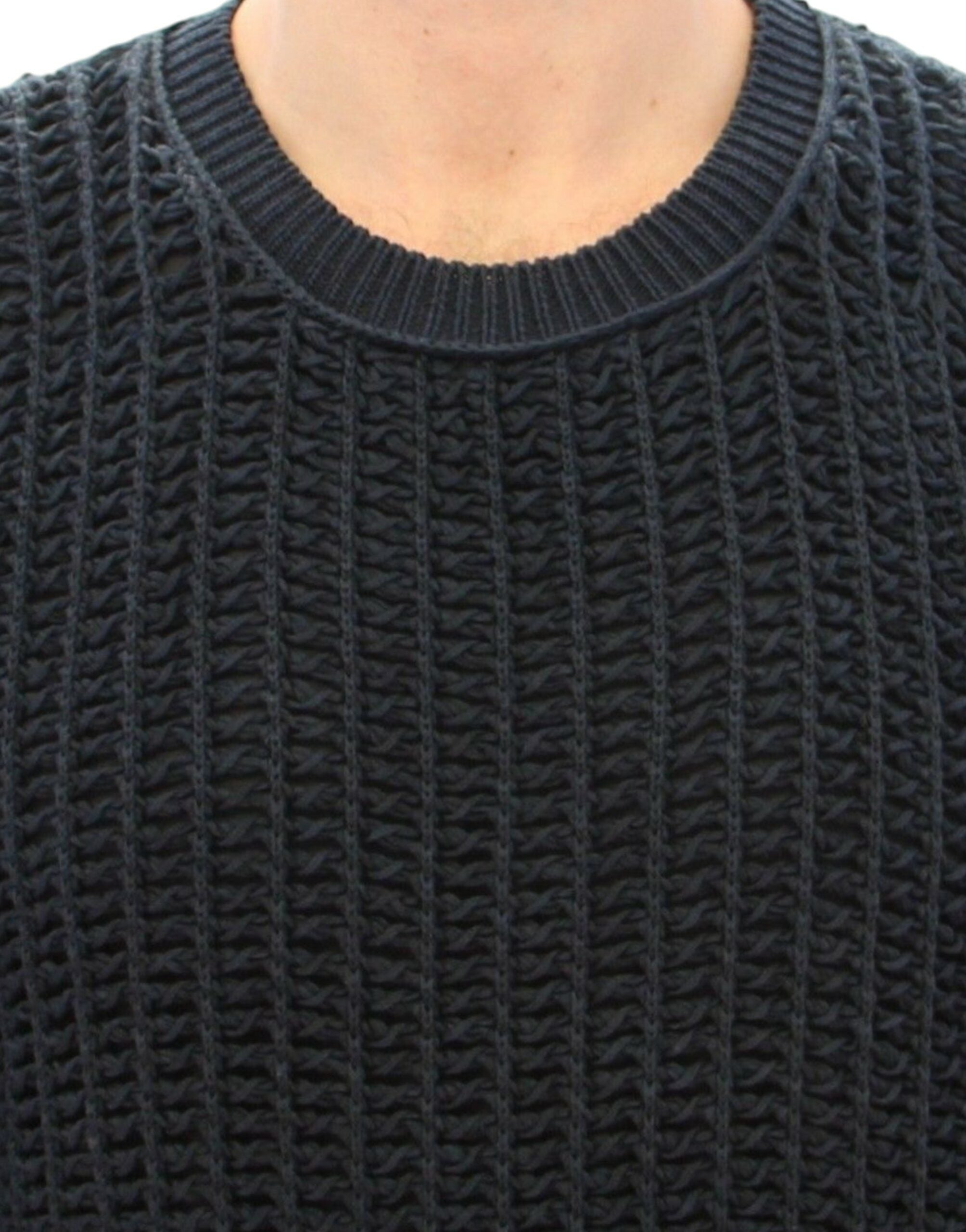Dolce & Gabbana Blue Runway Netz Pullover Netted Sweater - PreLoved & Luxe