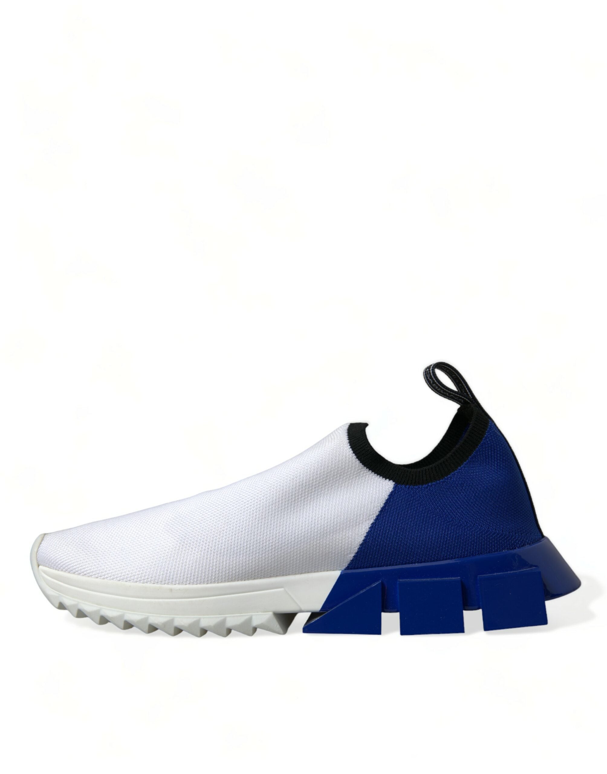 New Dolce & Gabbana White Blue Sorrento Low Top Men Casual Sneakers Shoes
