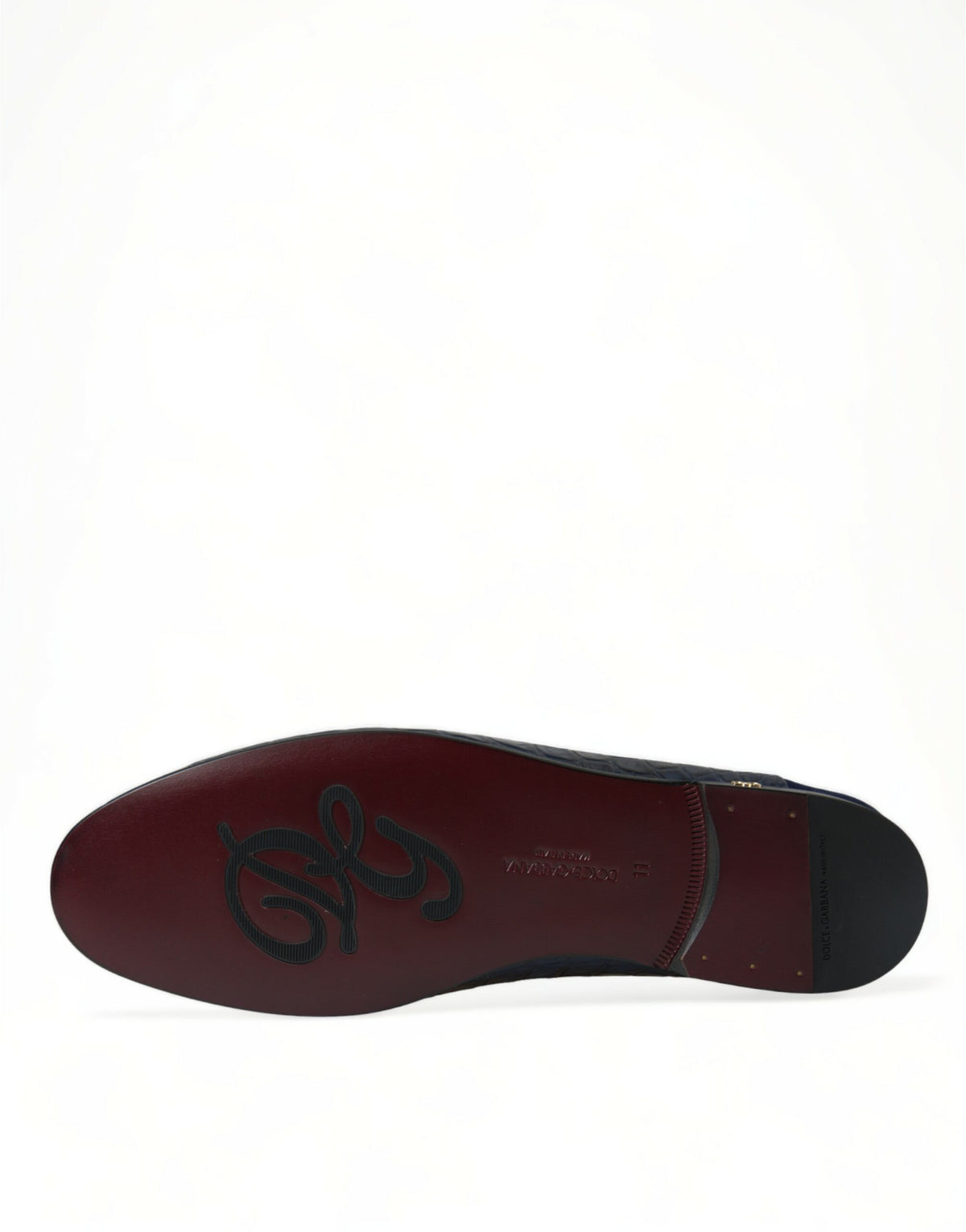 New Dolce & Gabbana Blue Crocodile Leather Loafers Slip On Shoes