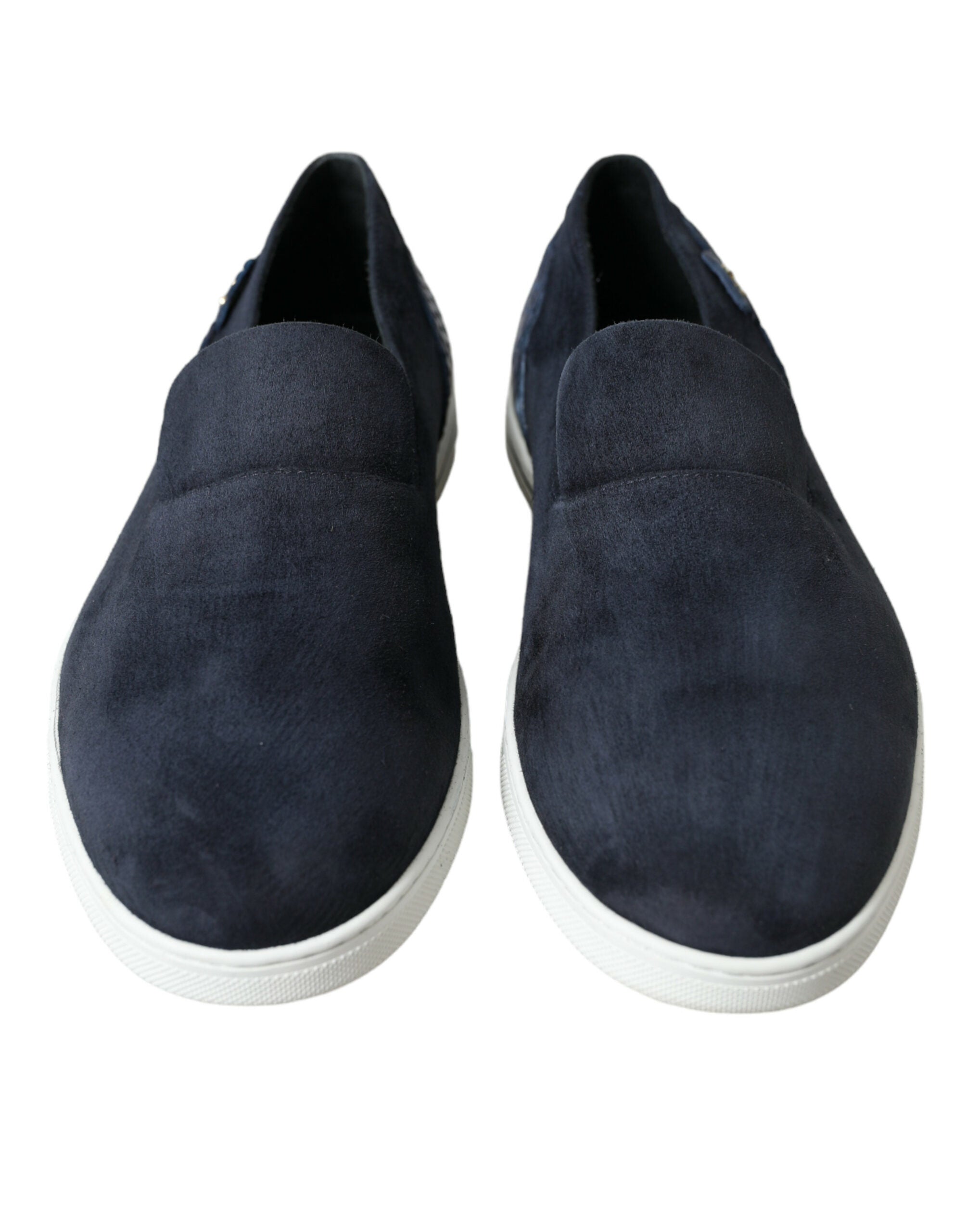 Dolce & Gabbana Blue Suede Caiman Loafers