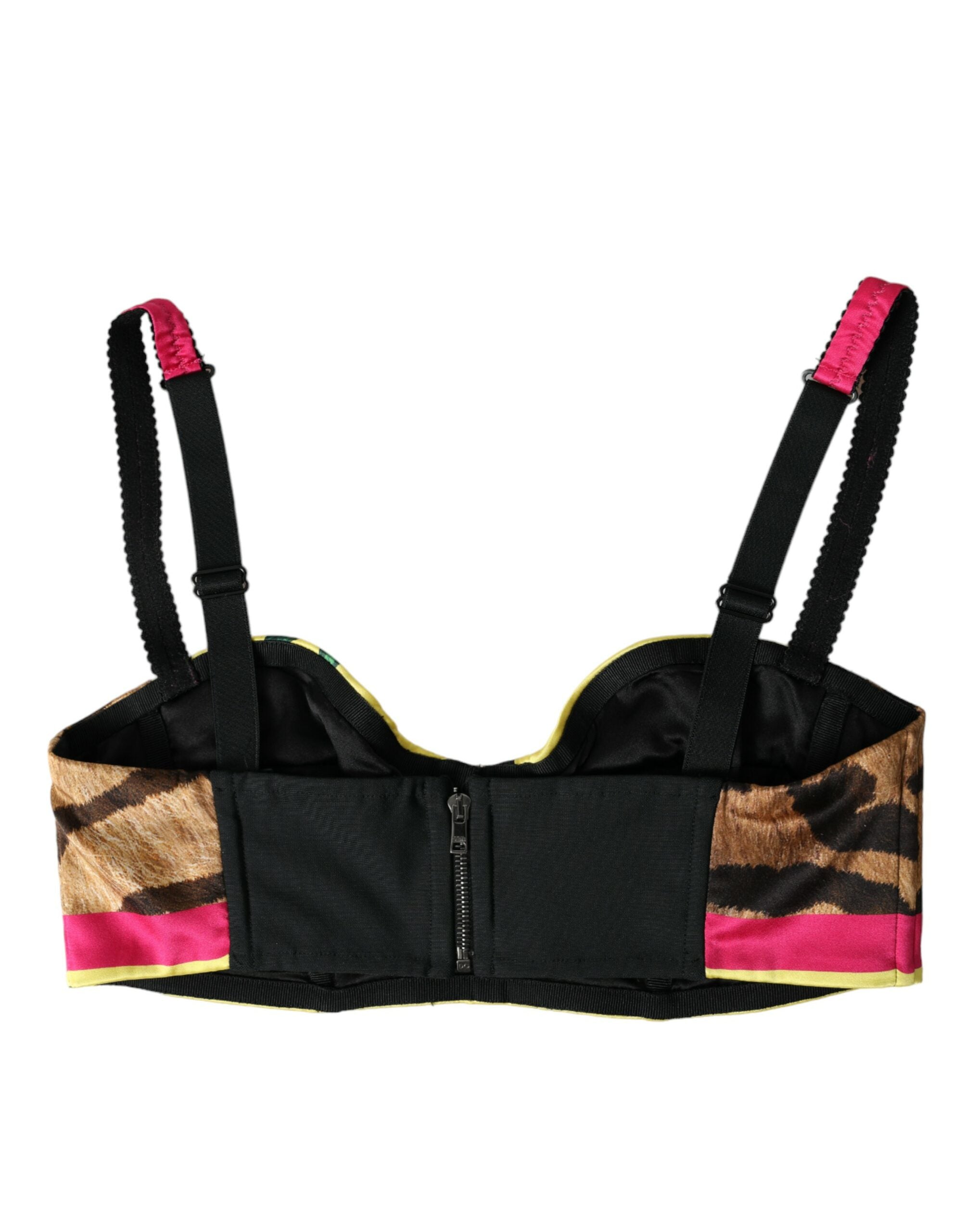 New Dolce & Gabbana Floral Sleeveless Bustier Crop Top