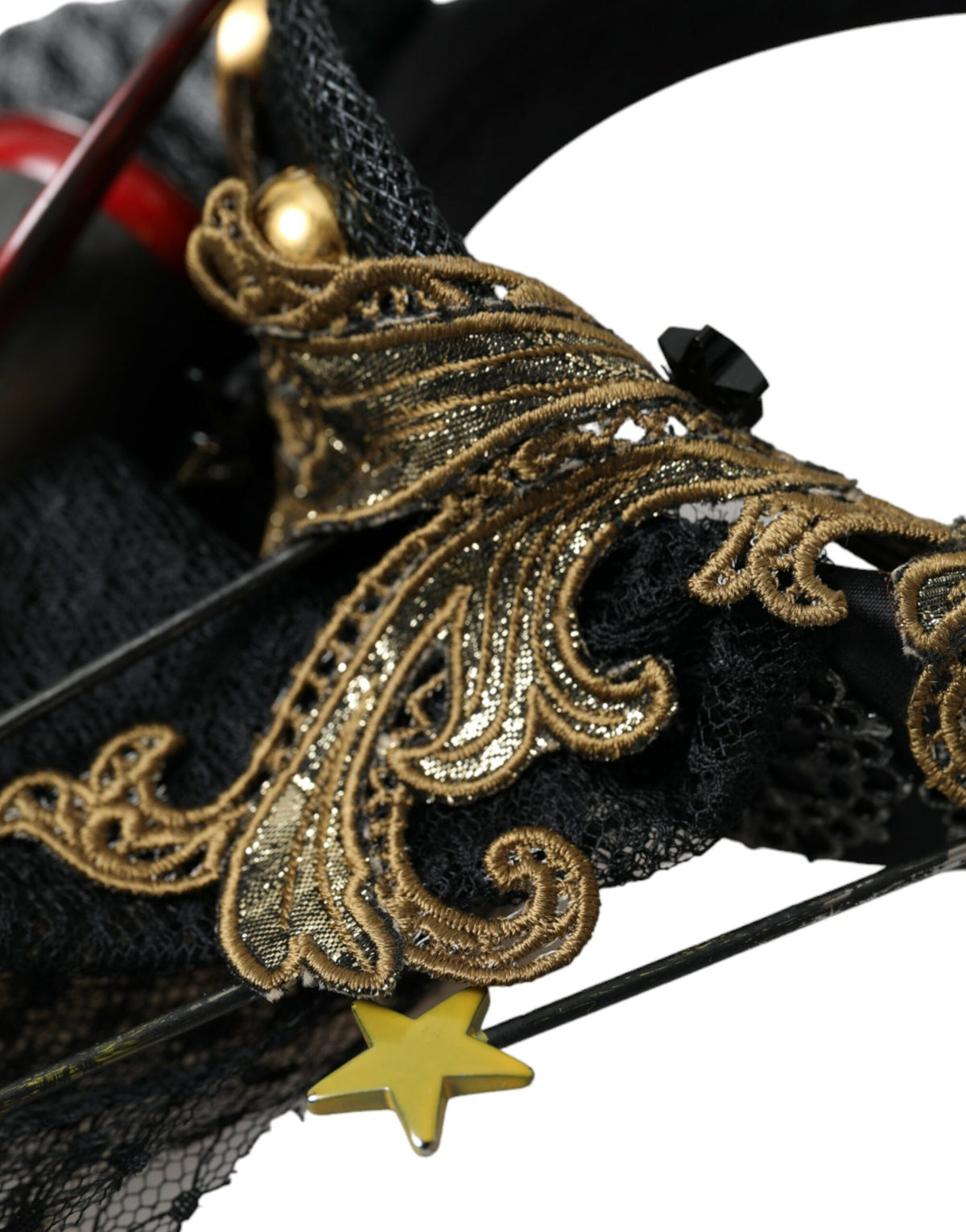 New Dolce & Gabbana Missile Rocket Crystal Stars Headband Diadem