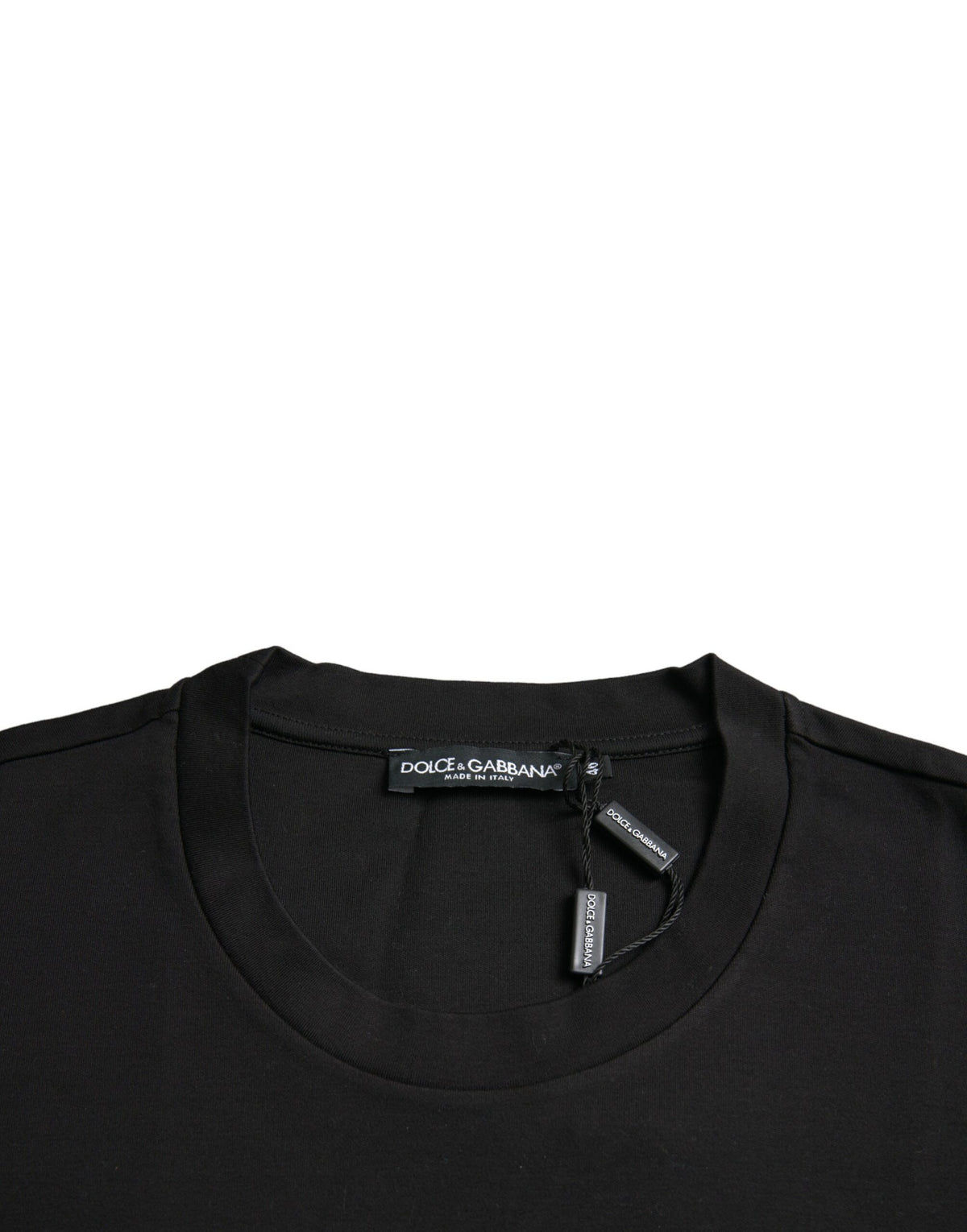 New Dolce & Gabbana Black With Love Always Crew Neck Top T-shirt