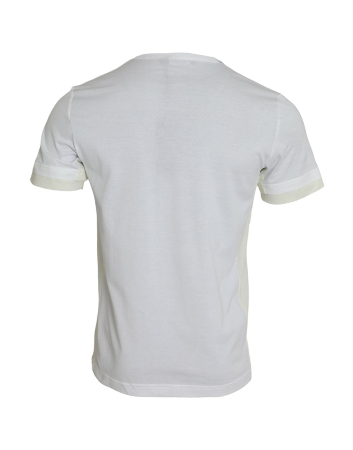 New Dolce & Gabbana White Cotton Pocket Short Sleeves T-shirt
