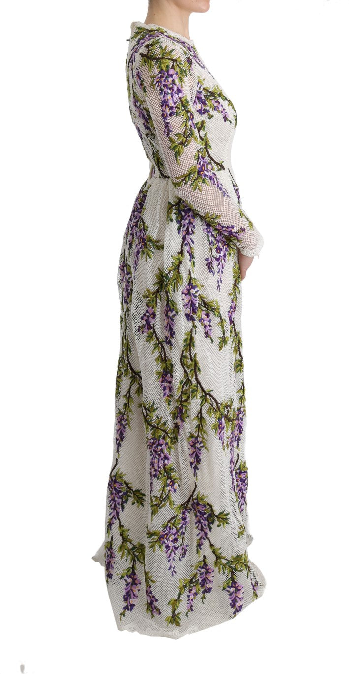Dolce & Gabbana White Floral Embroidered Maxi Dress - PreLoved & Luxe