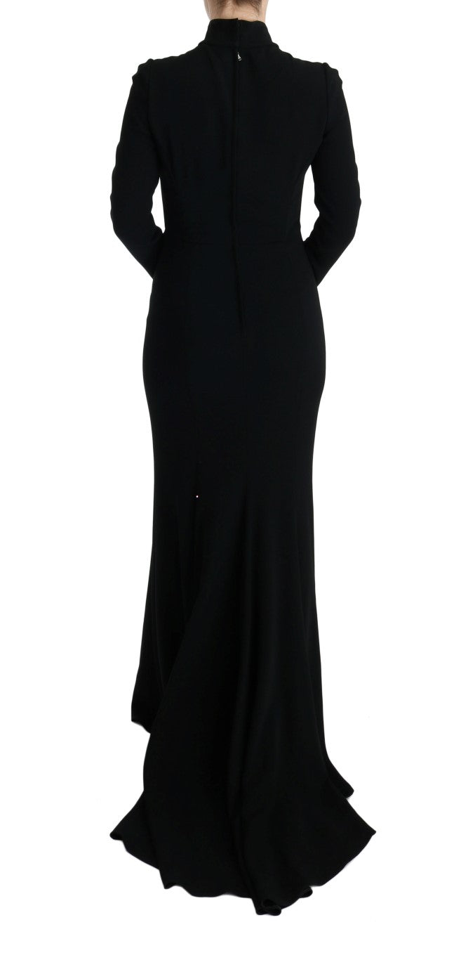 Dolce & Gabbana Black Stretch Long Gown Sheath Dress - PreLoved & Luxe