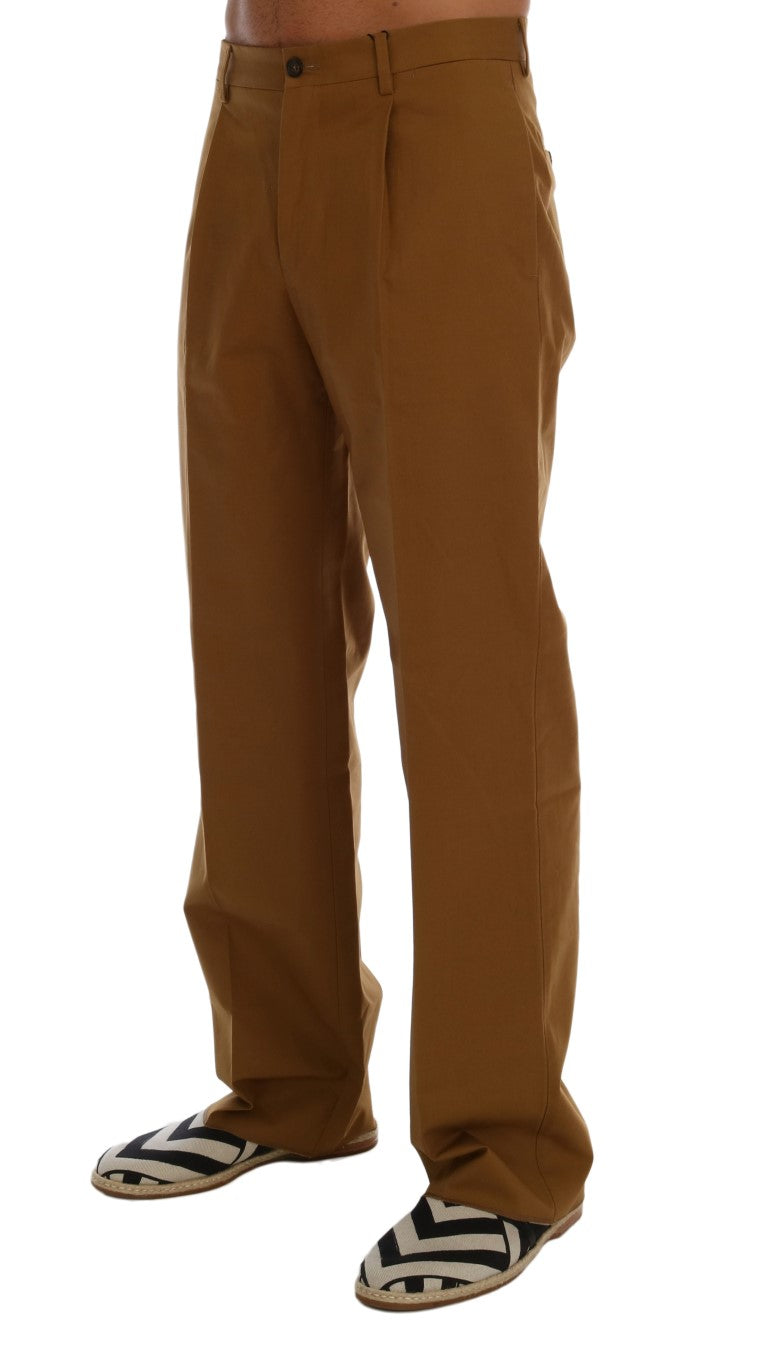 Dolce & Gabbana Brown Stretch Cotton Pants - PreLoved & Luxe