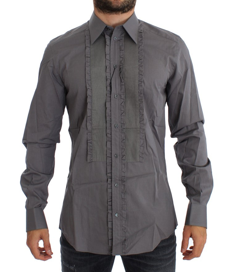 Dolce & Gabbana Purple Torero GOLD Slim Fit Dress Shirt - PreLoved & Luxe