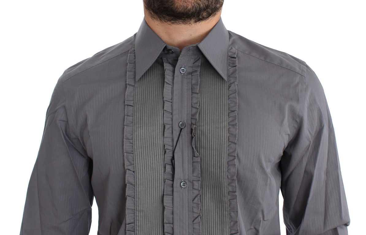 Dolce & Gabbana Purple Torero GOLD Slim Fit Dress Shirt - PreLoved & Luxe