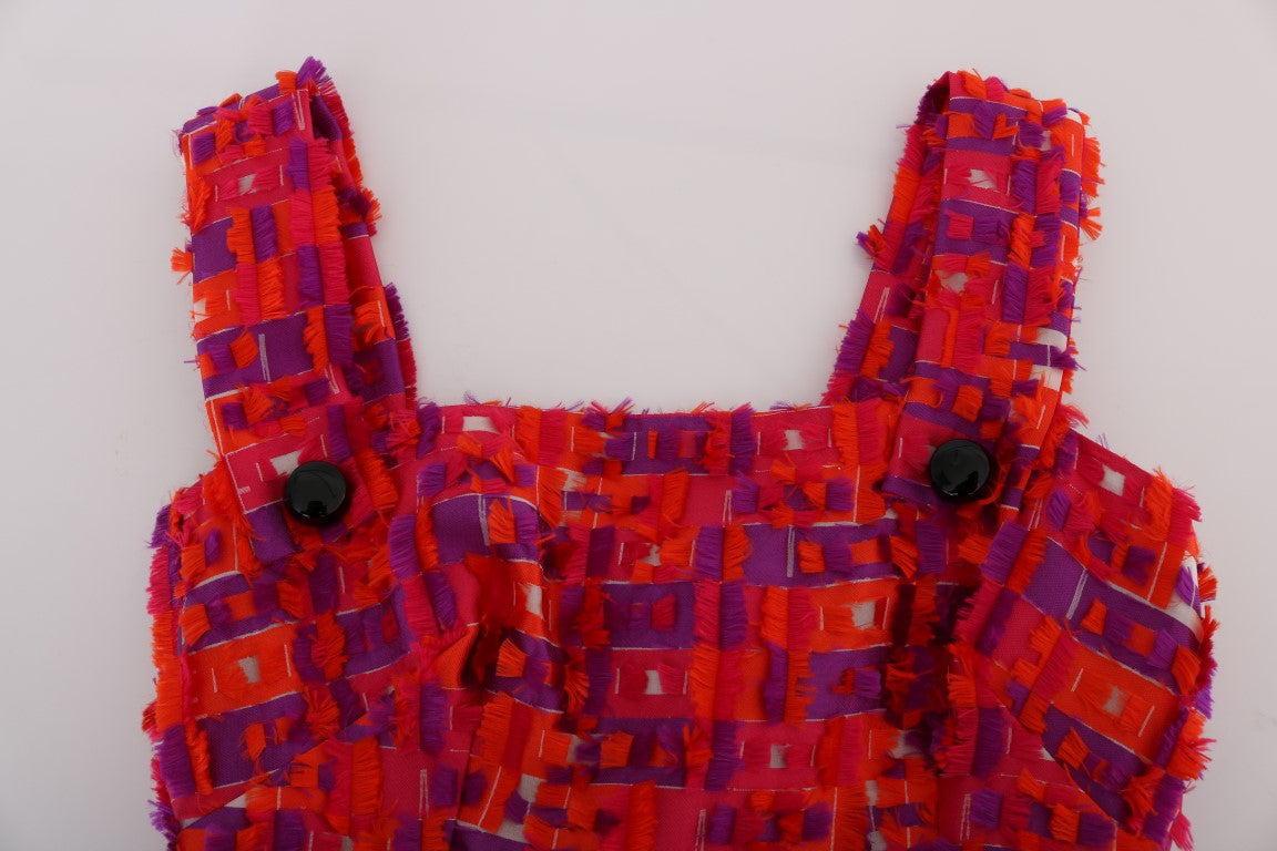 Dolce & Gabbana Pink Patterned A-line Above Knees Dress - PreLoved & Luxe