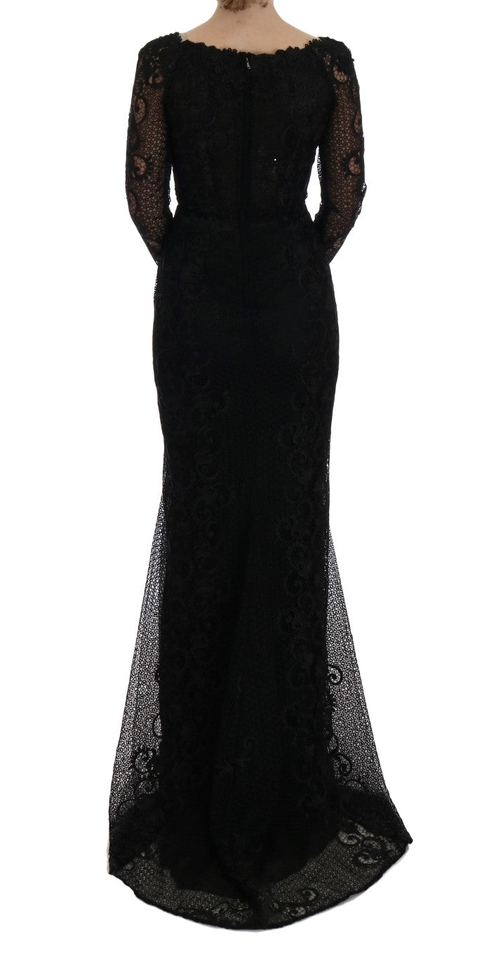 Dolce & Gabbana Black Floral Sheath Dress - PreLoved & Luxe