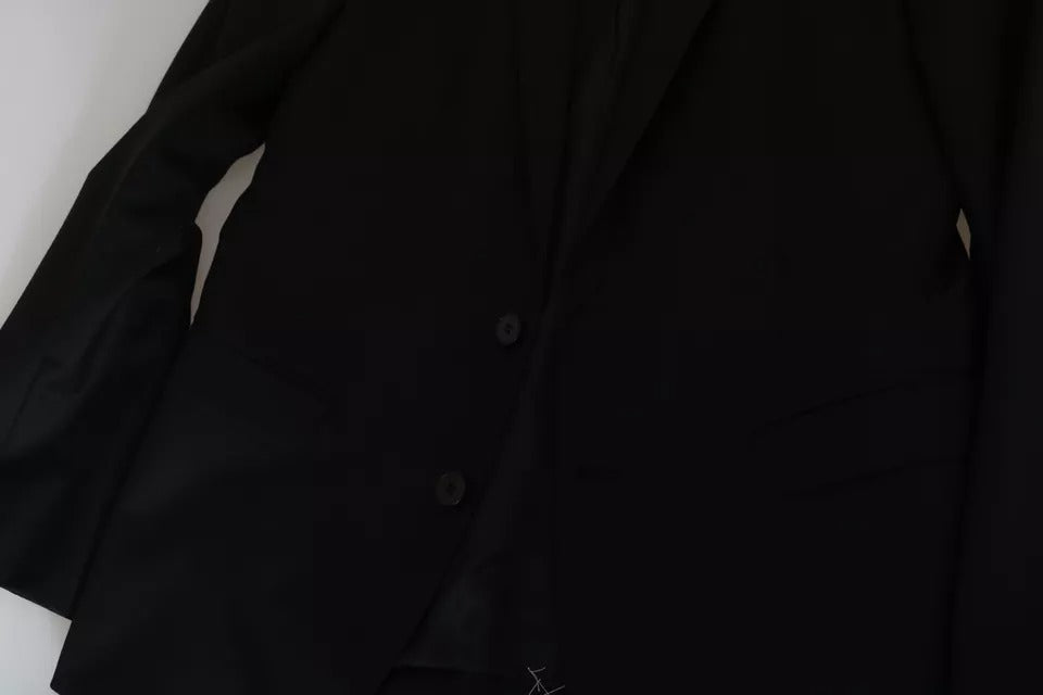 Dolce & Gabbana Black Slim Jacket Coat Blazer MARTINI